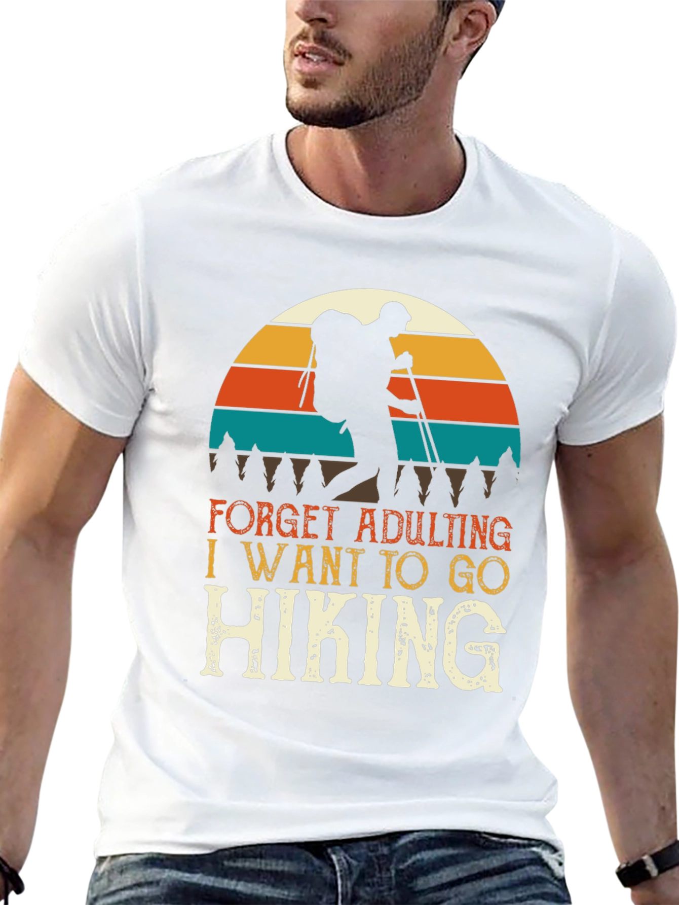 Hiking Adventure Tee: Forget Adulting Go Hiking T-Shirt