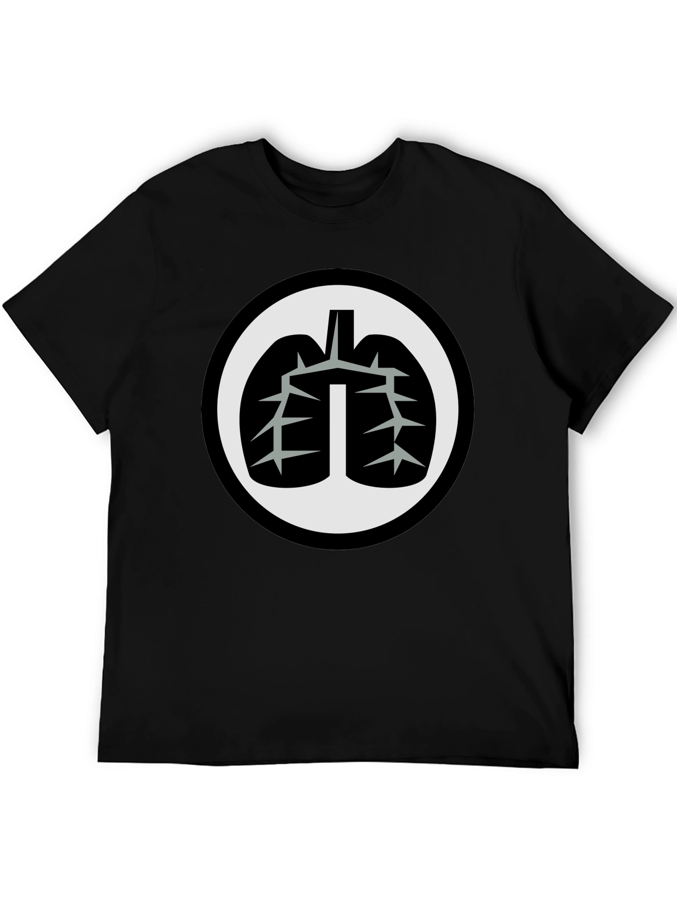 Lung Graphic Black T-Shirt