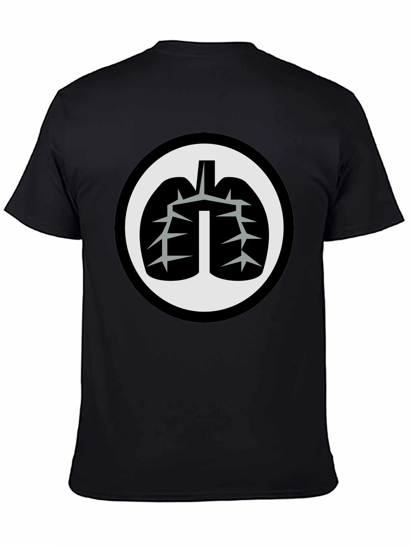 Lung Graphic Black T-Shirt