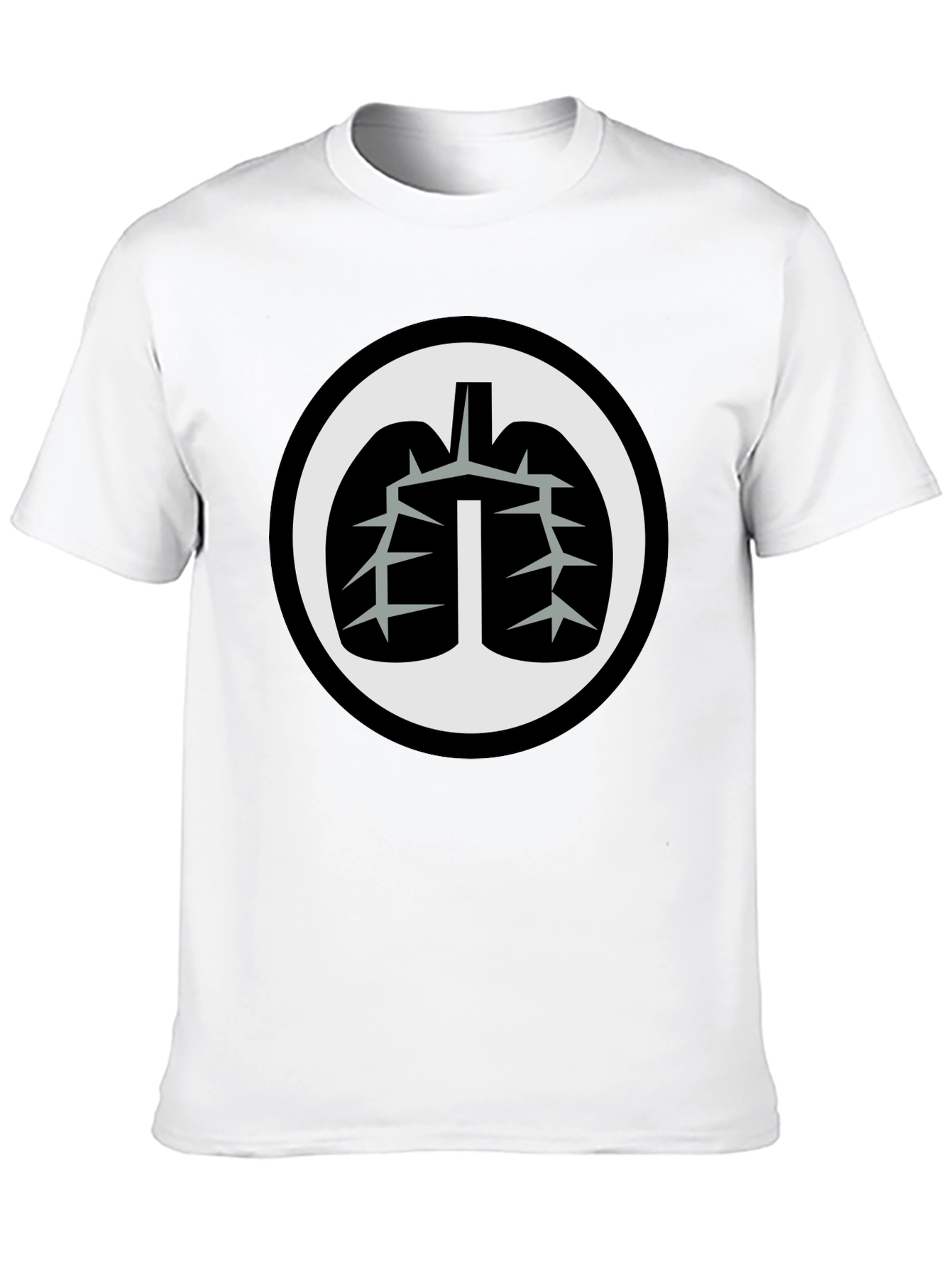 Lung Graphic Black T-Shirt