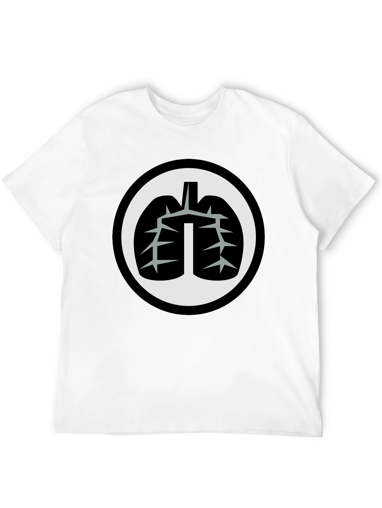 Lung Graphic Black T-Shirt