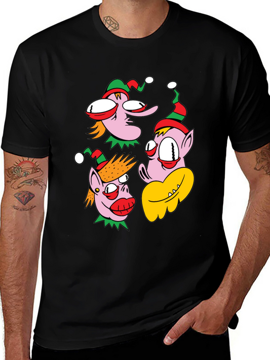Holiday Cartoon Character Graphic T-Shirt