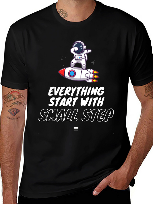 Astronaut Rocket Tee: Small Steps Matter