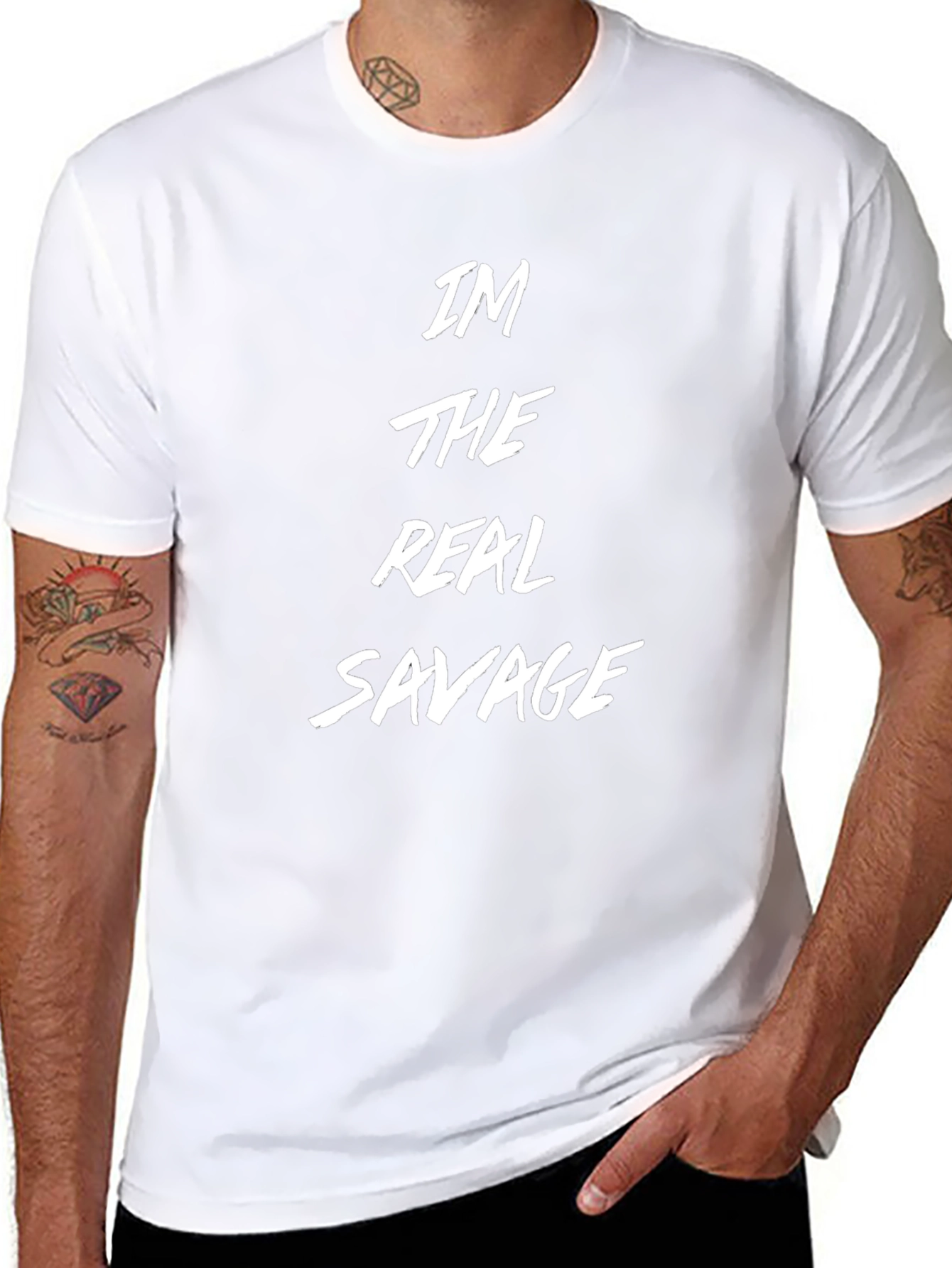 Im The Real Savage Black T-Shirt