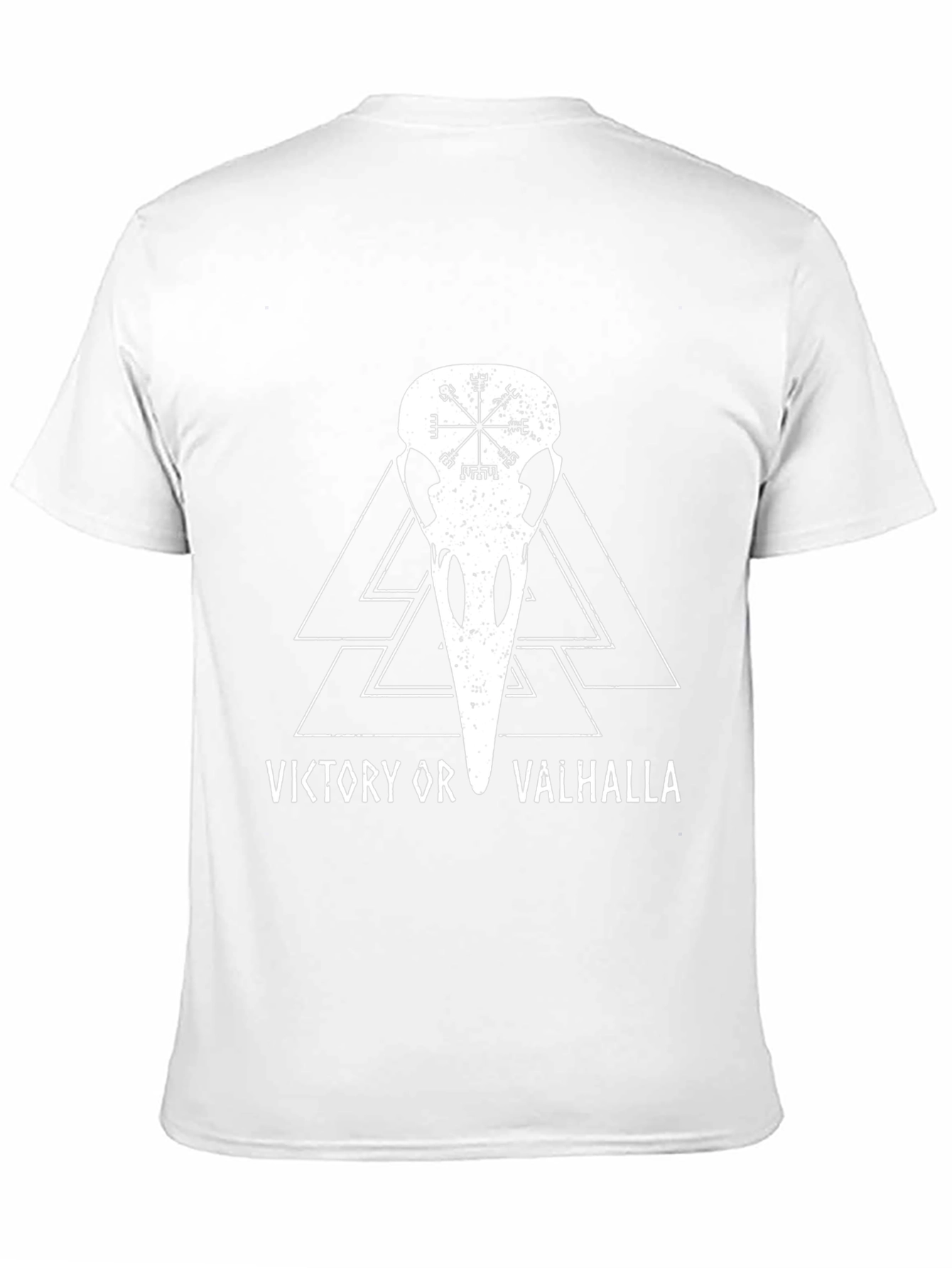Viking Victory or Valhalla Raven Skull T-Shirt