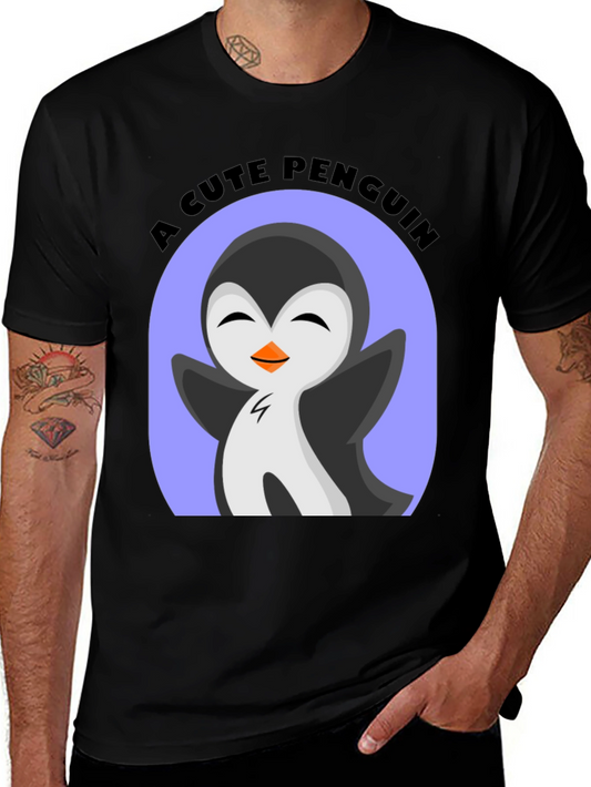 Cute Penguin Graphic T-Shirt