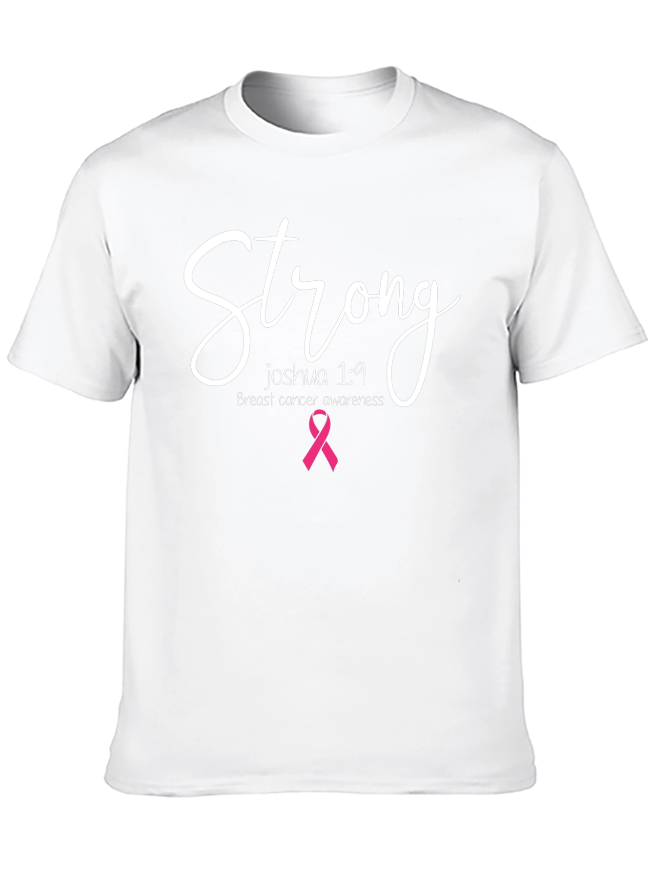 Strong Breast Cancer Awareness Black T-Shirt