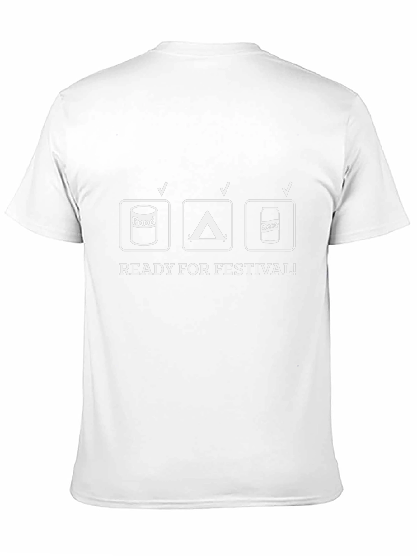 Festival Ready T-Shirt: Food Tent Beer Checklist