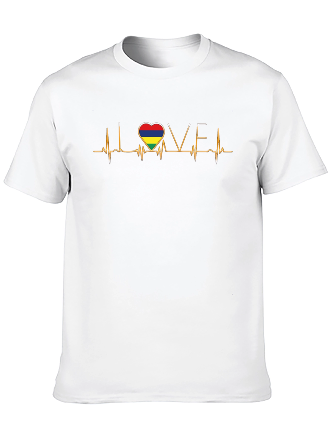 Mauritius Heartbeat Love Graphic Tee