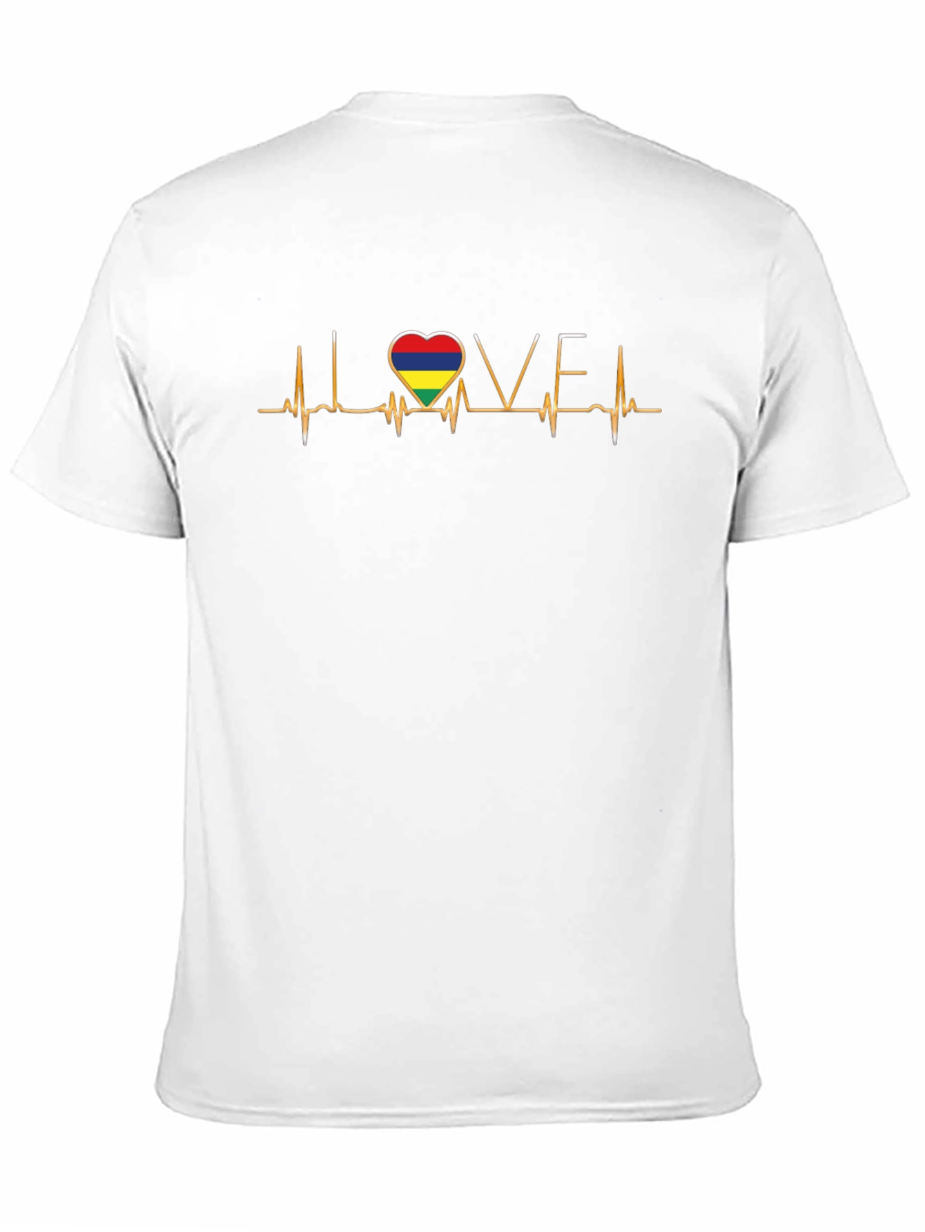 Mauritius Heartbeat Love Graphic Tee