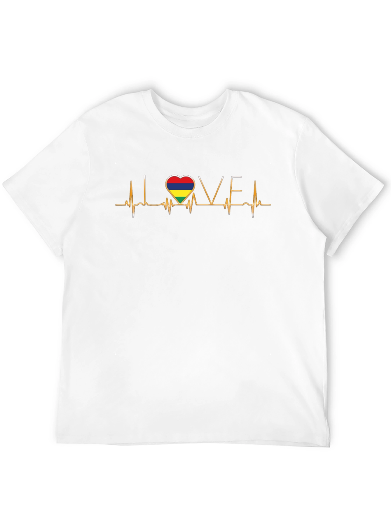 Mauritius Heartbeat Love Graphic Tee