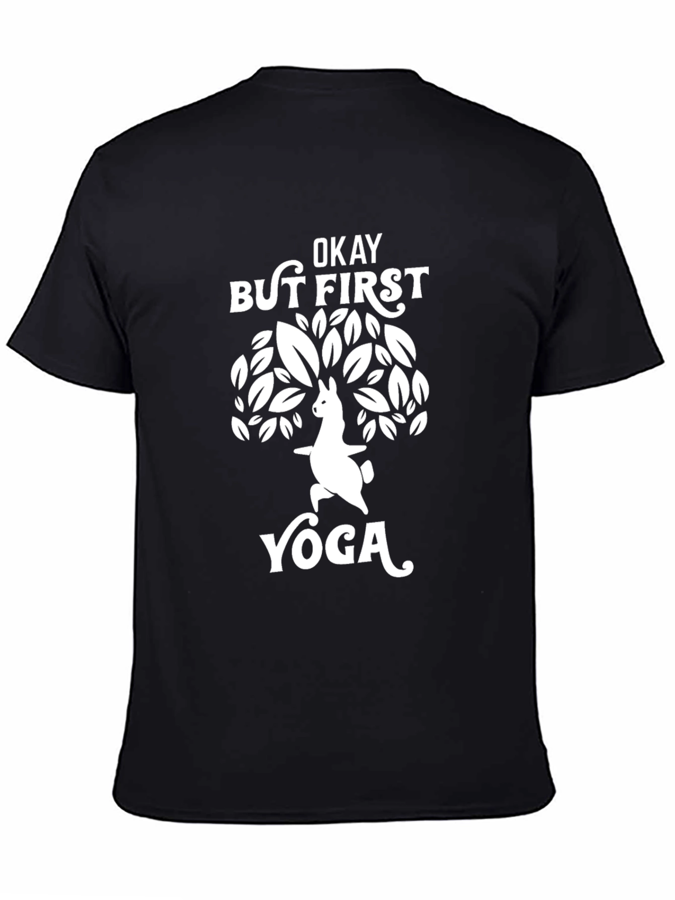Yoga Llama T-Shirt - Okay But First Yoga