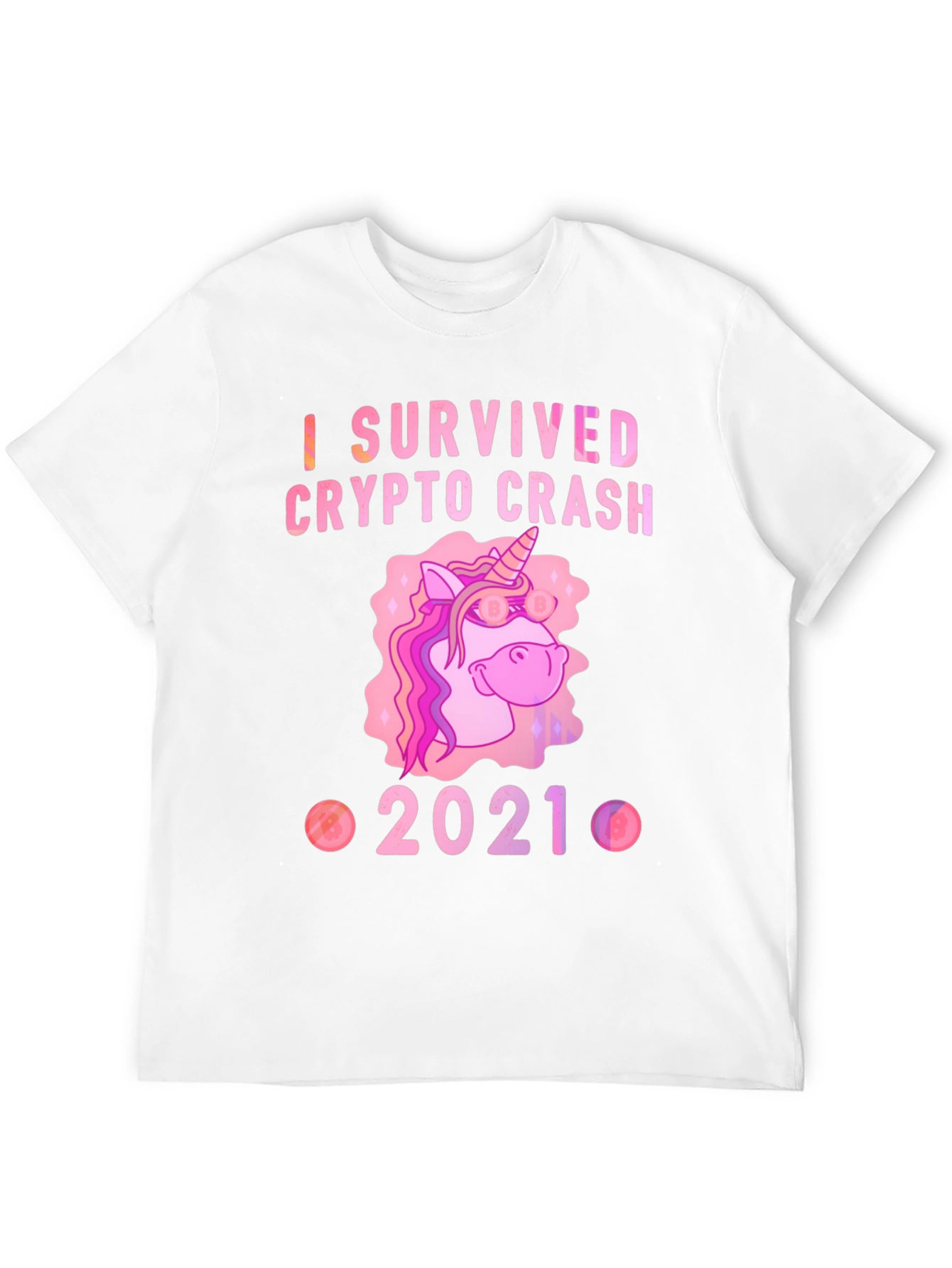 Crypto Crash Survivor 2021 Black T-Shirt