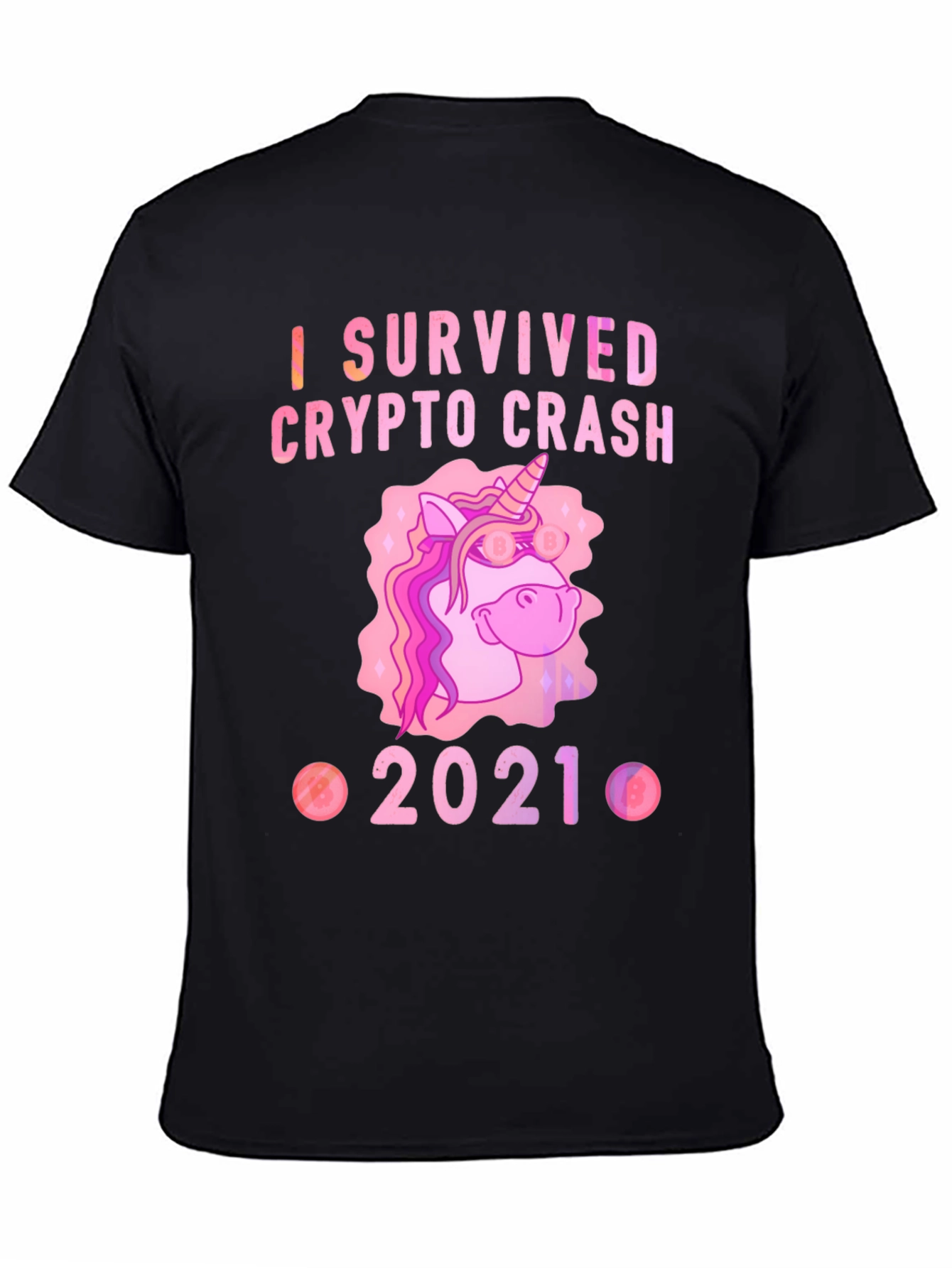 Crypto Crash Survivor 2021 Black T-Shirt