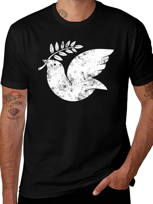 Peace Dove Graphic Tee - Distressed Print