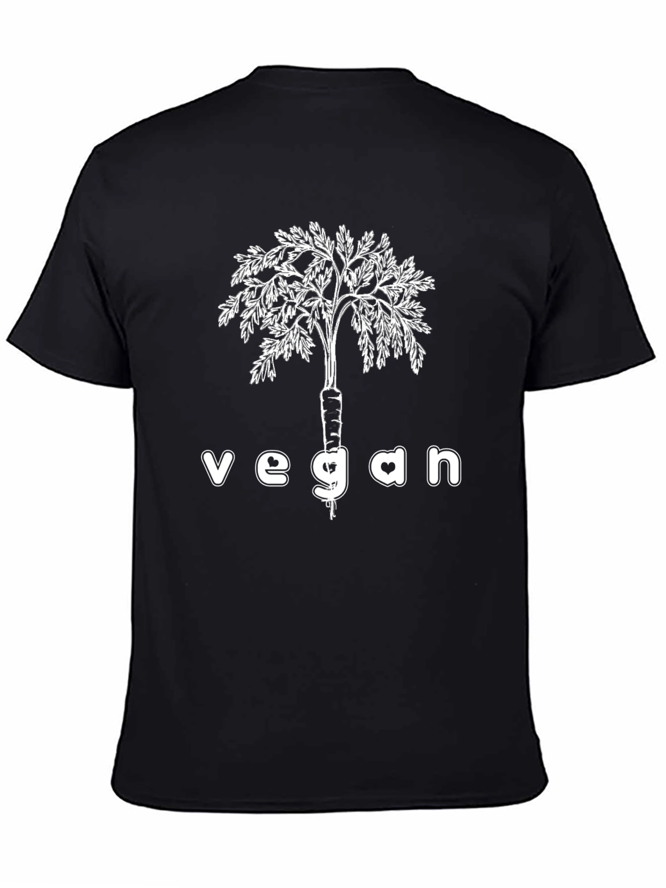 Vegan Carrot Tree Graphic T-Shirt
