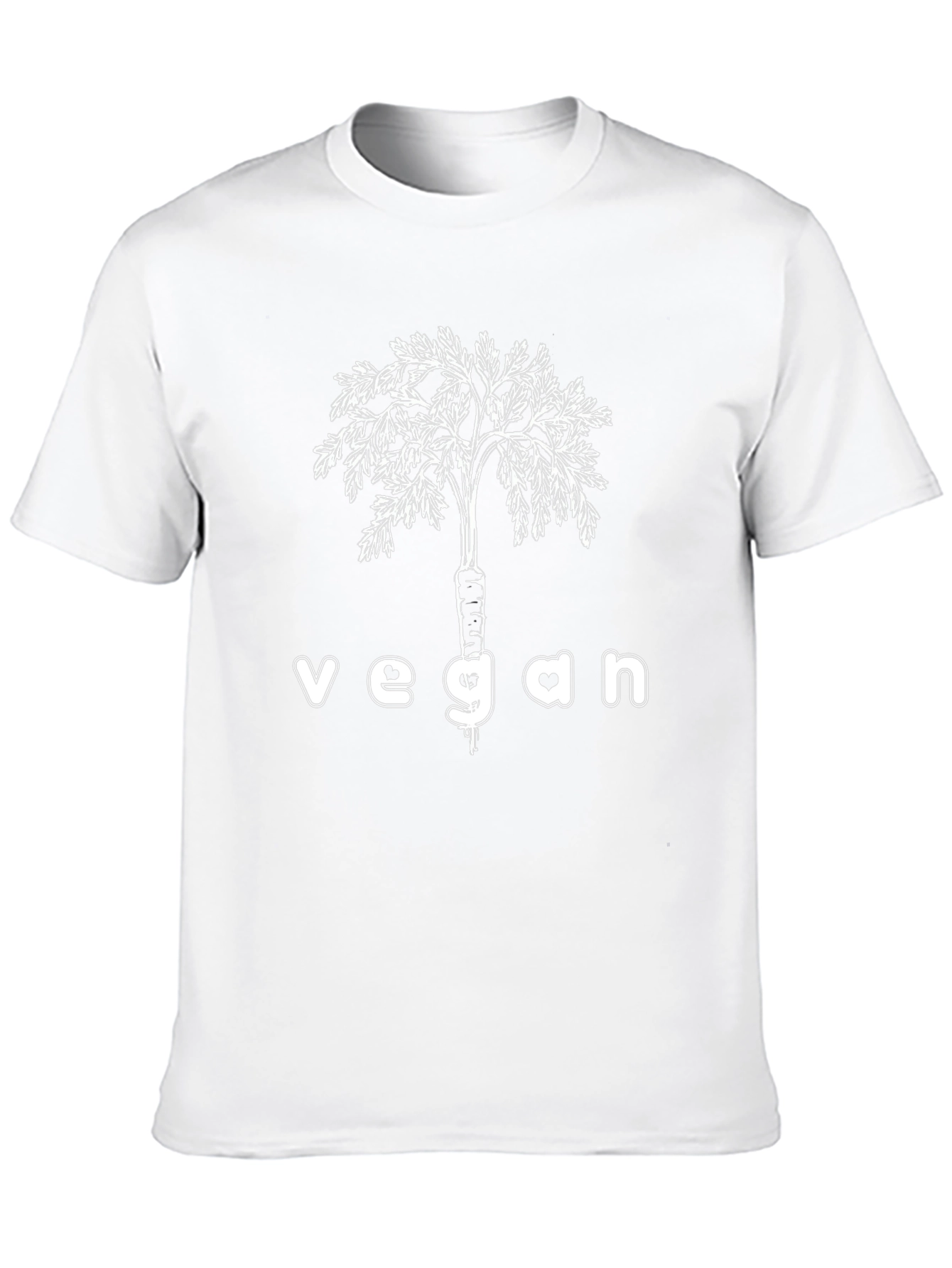 Vegan Carrot Tree Graphic T-Shirt
