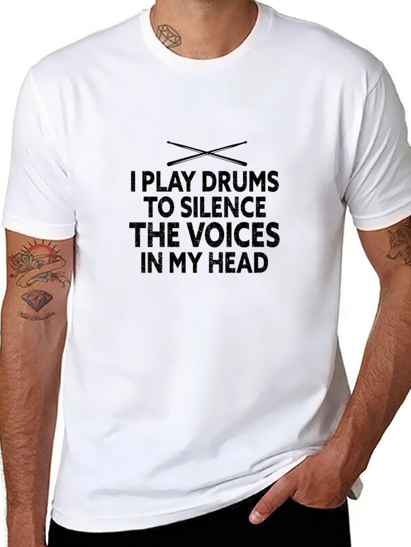 Drummer T-Shirt: Silence The Voices