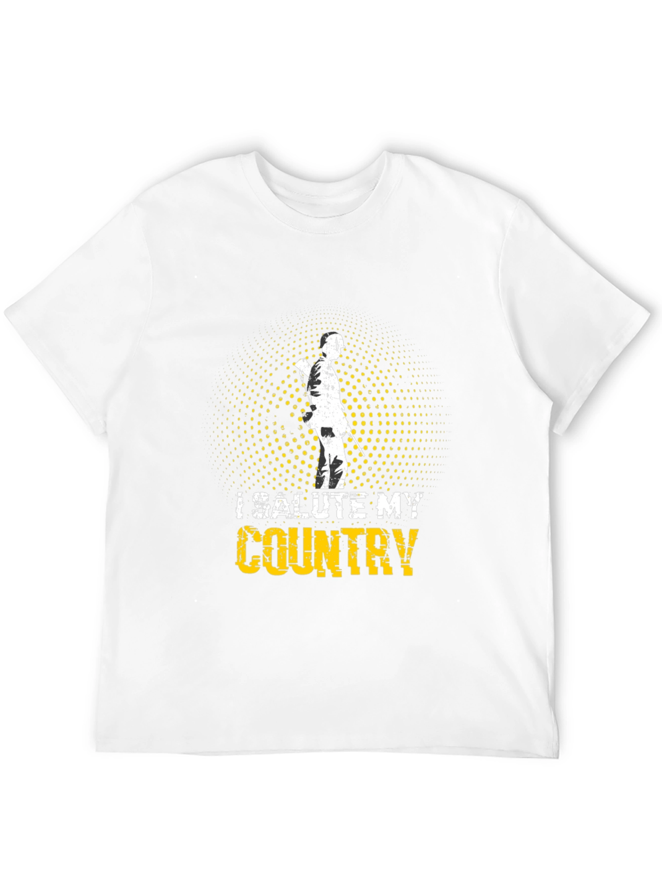 I Salute My Country Graphic Tee - Patriotic Apparel