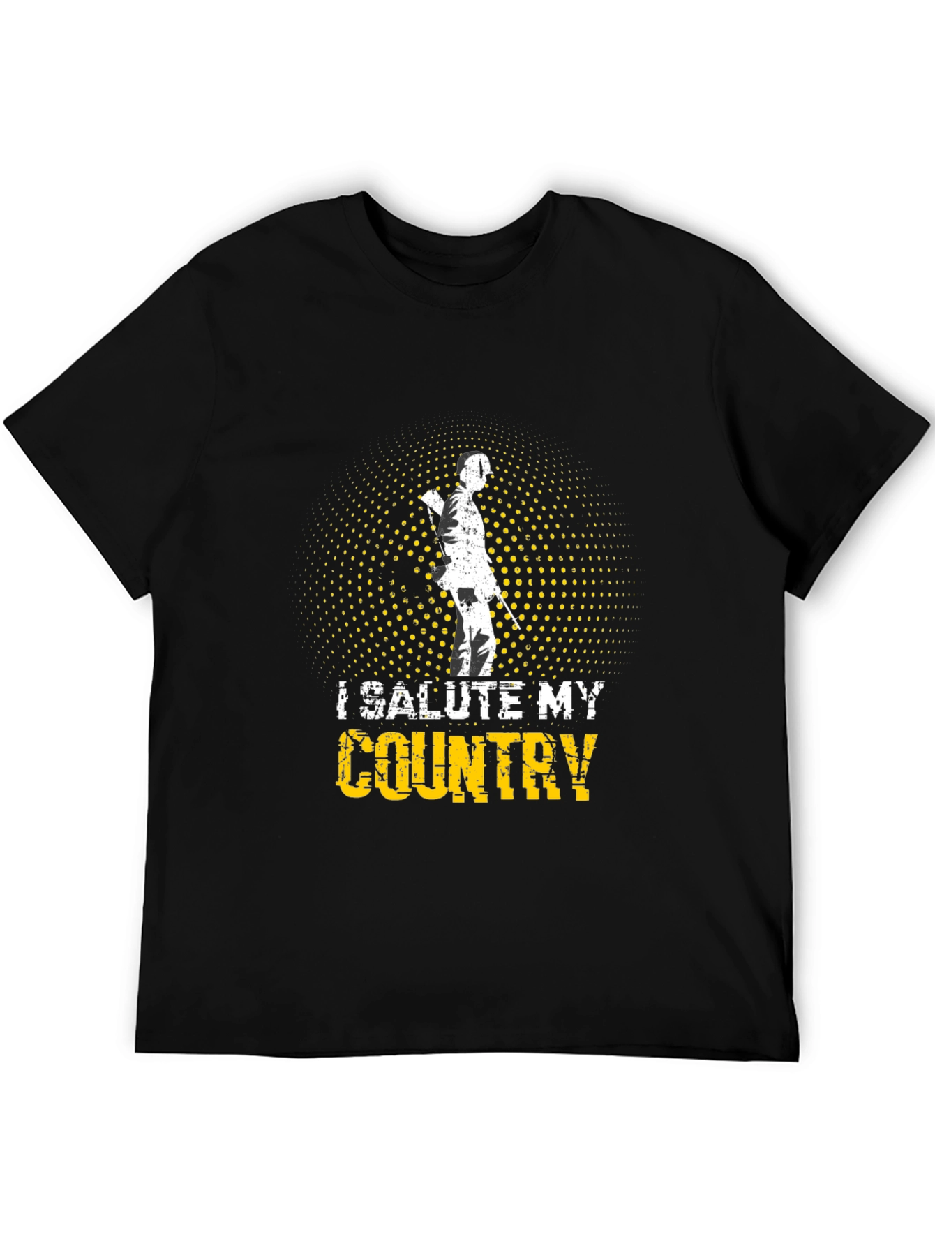 I Salute My Country Graphic Tee - Patriotic Apparel