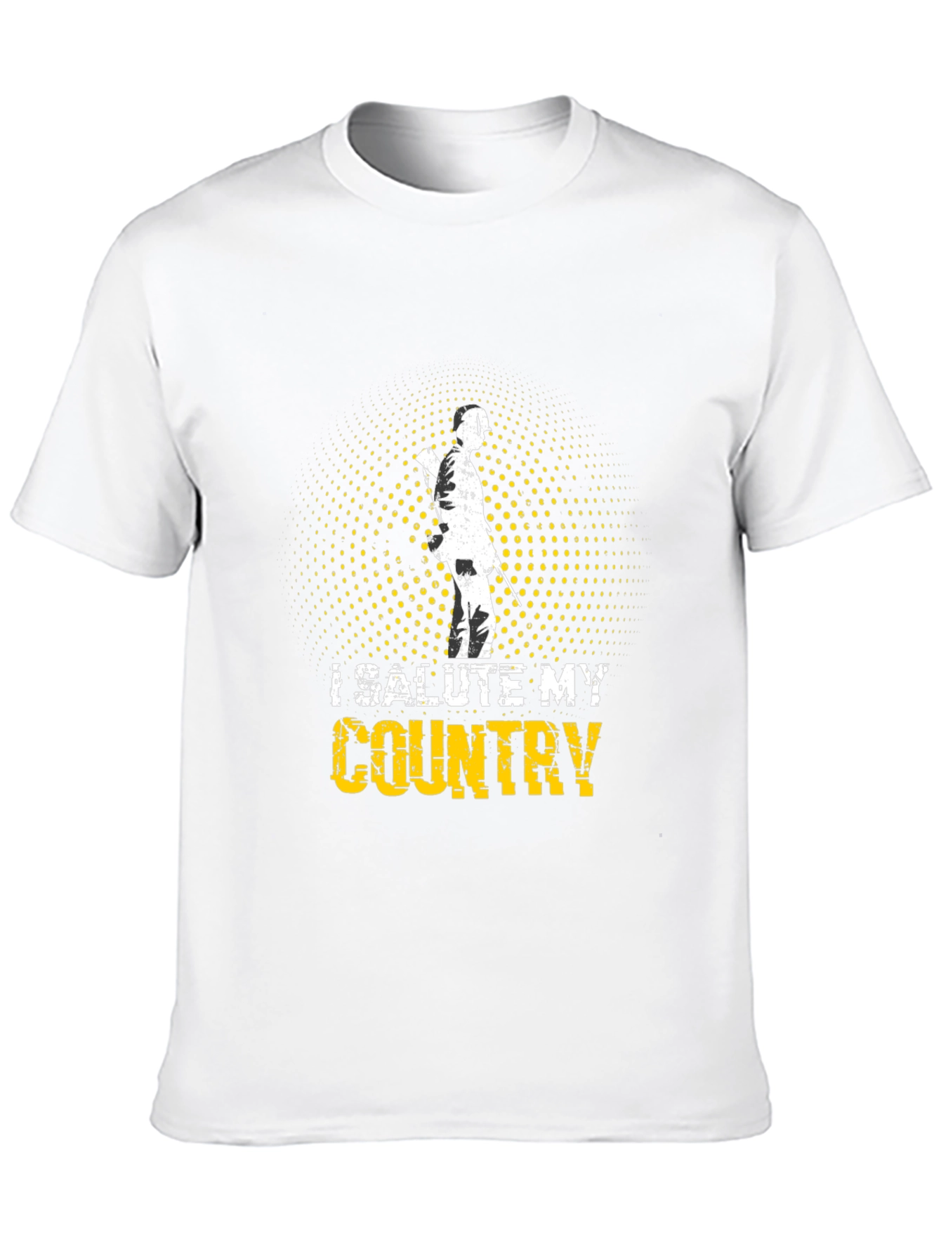 I Salute My Country Graphic Tee - Patriotic Apparel