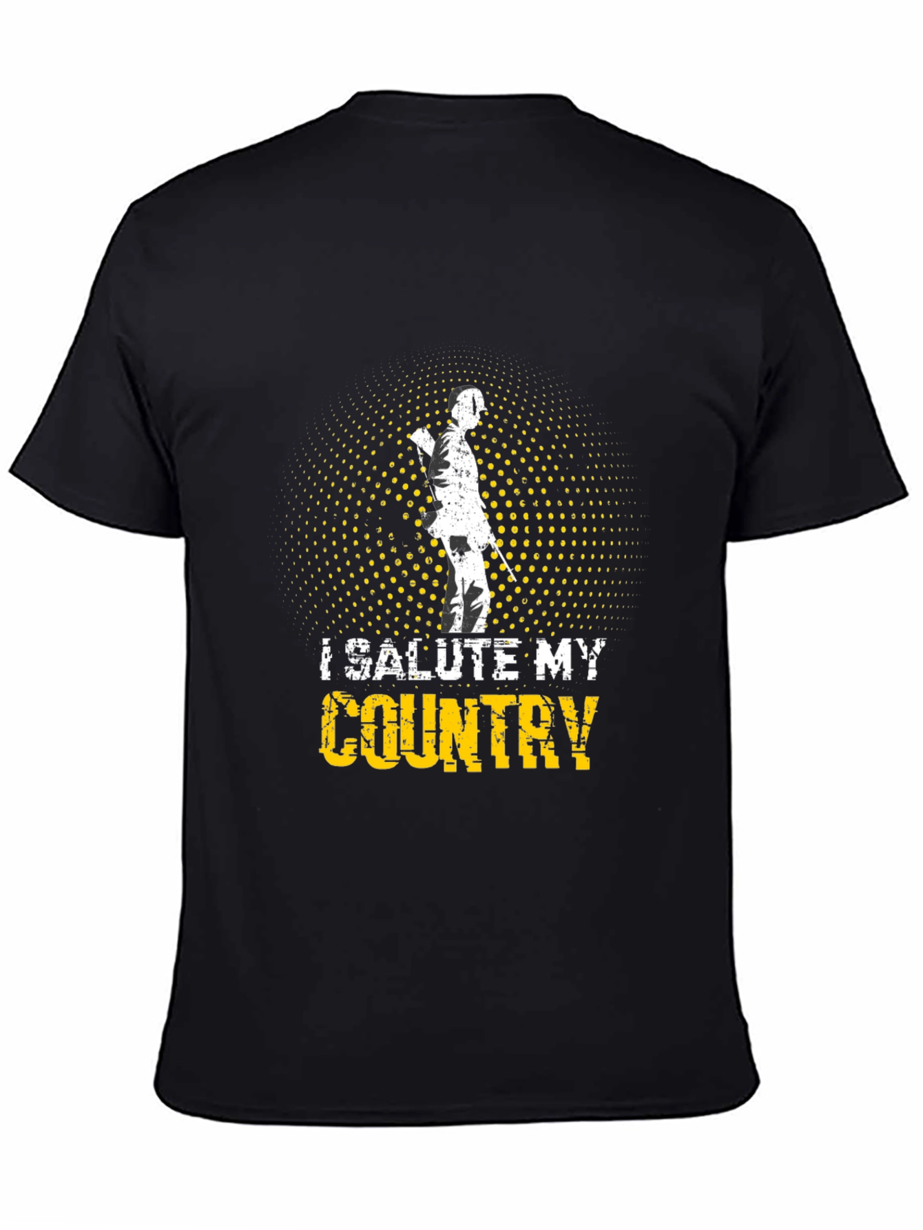 I Salute My Country Graphic Tee - Patriotic Apparel