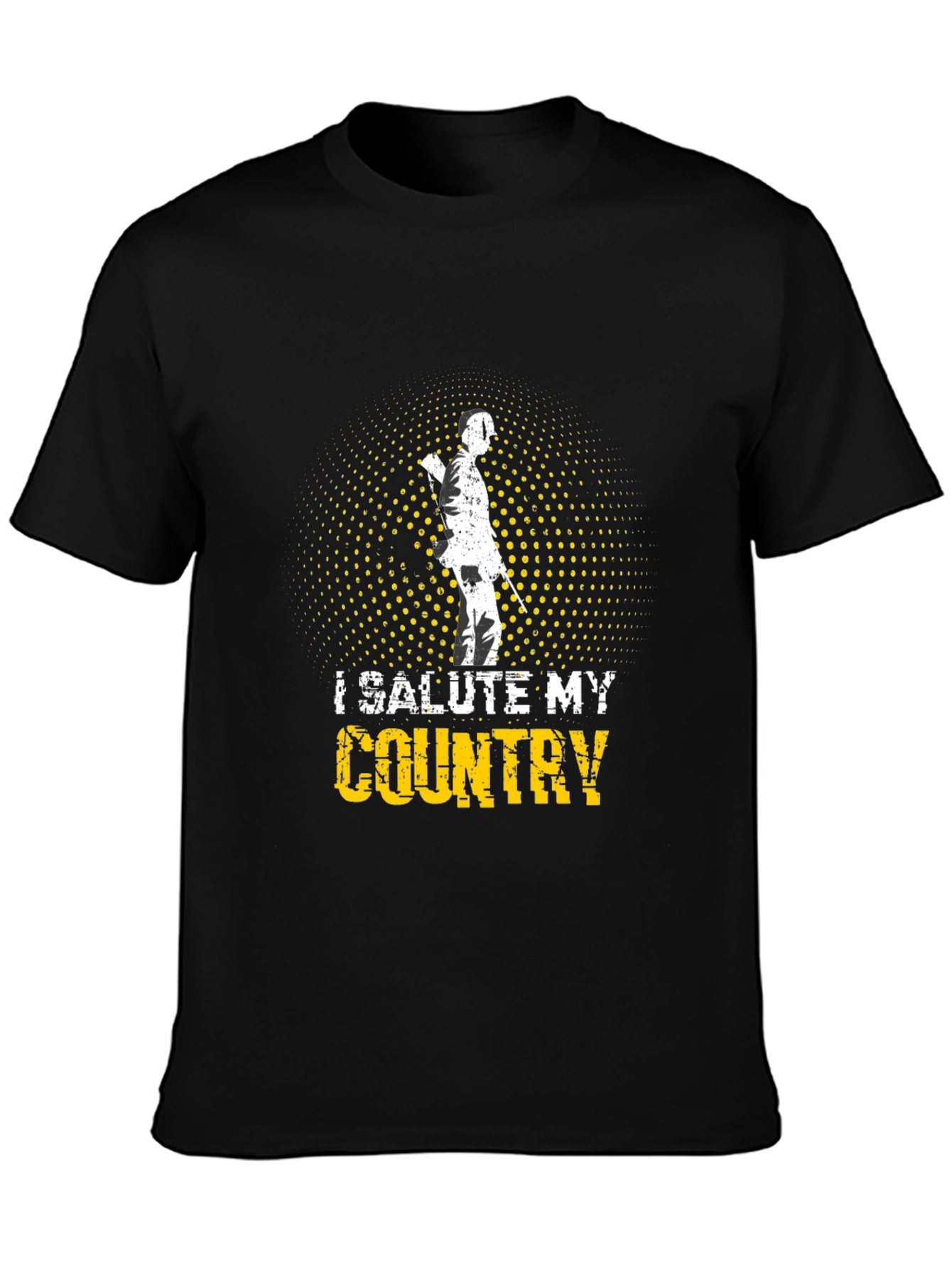 I Salute My Country Graphic Tee - Patriotic Apparel