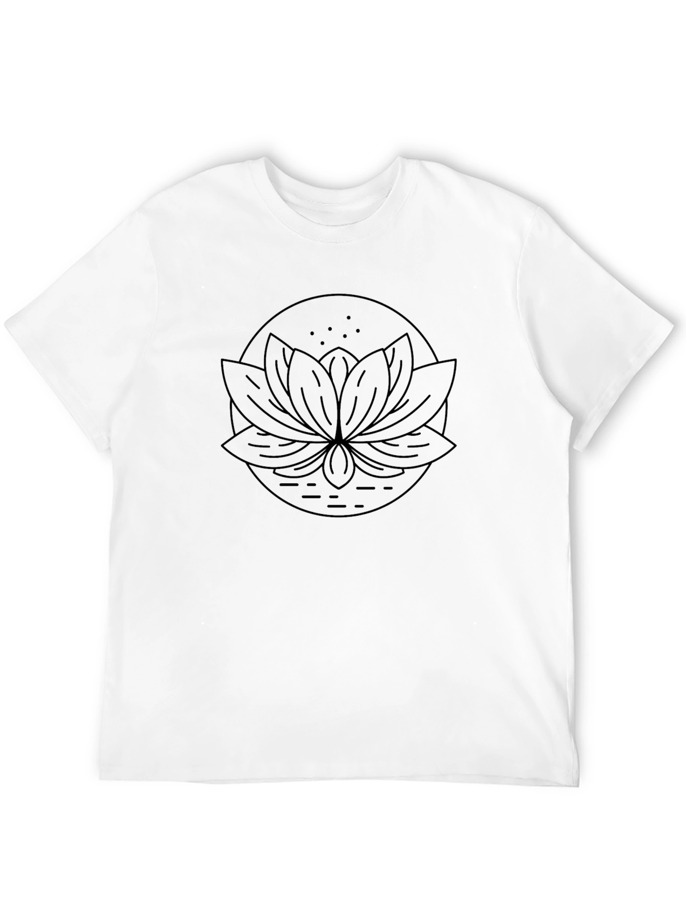 Black Lotus T-Shirt - Minimalist Design
