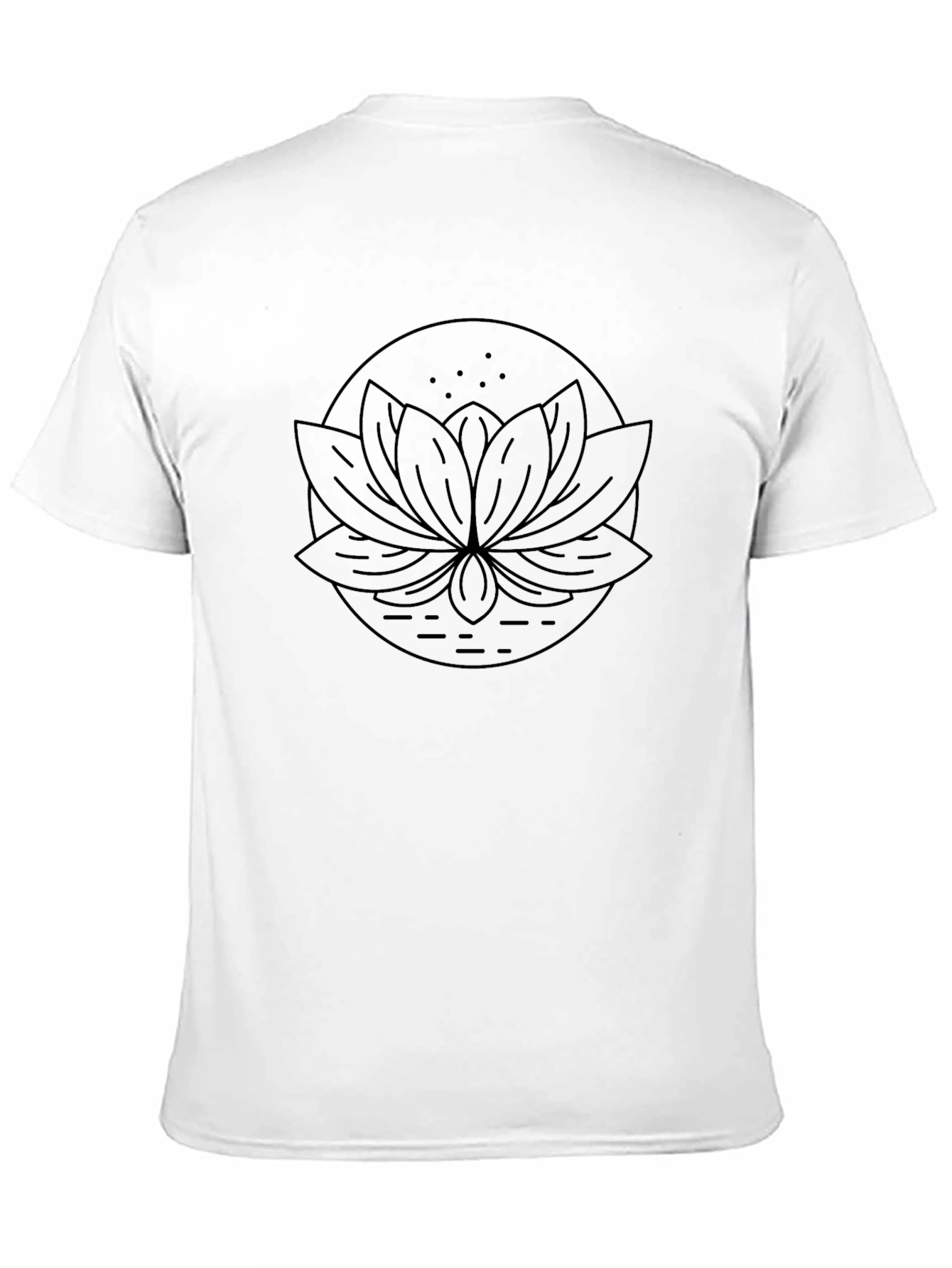 Black Lotus T-Shirt - Minimalist Design