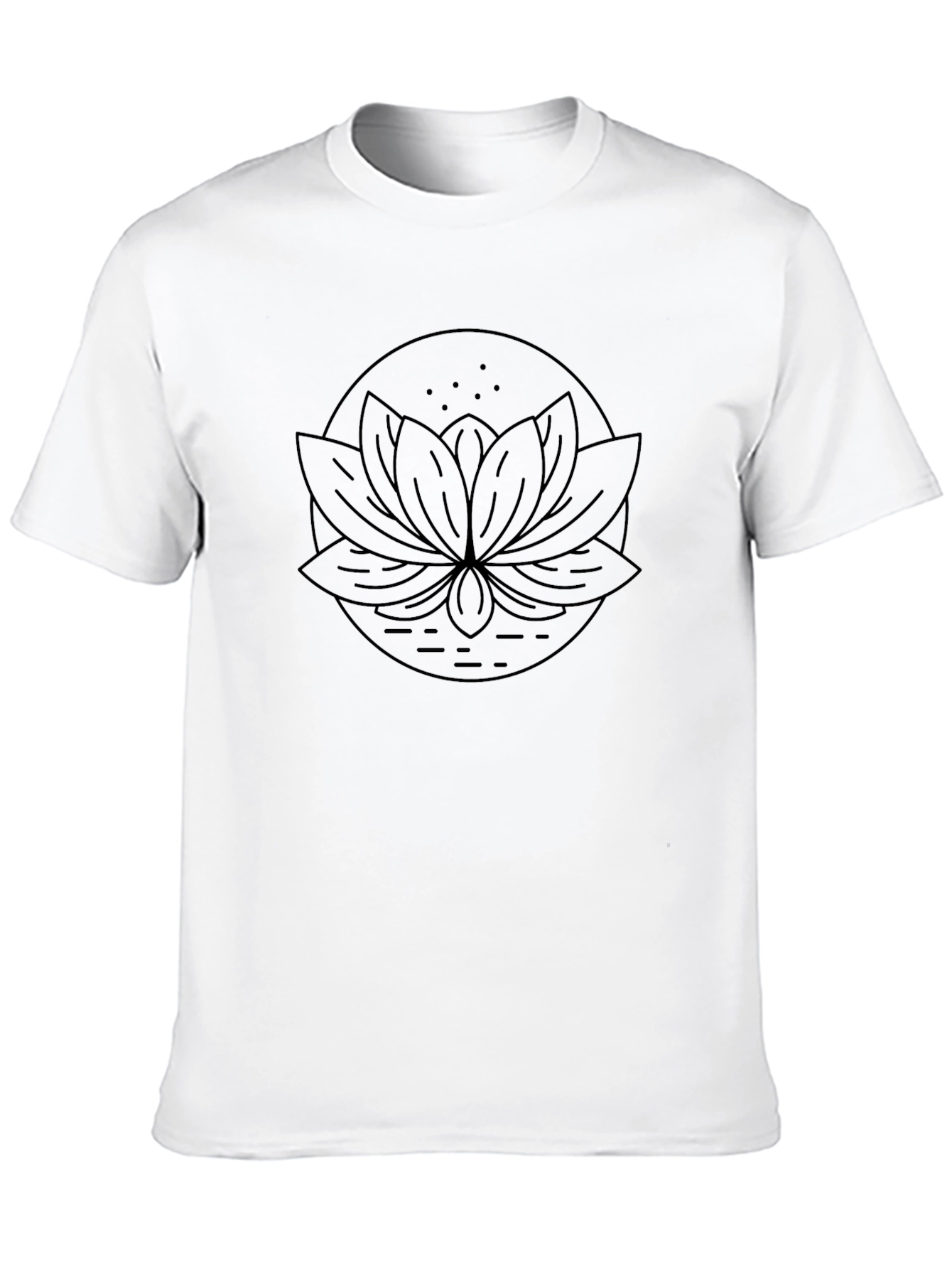 Black Lotus T-Shirt - Minimalist Design