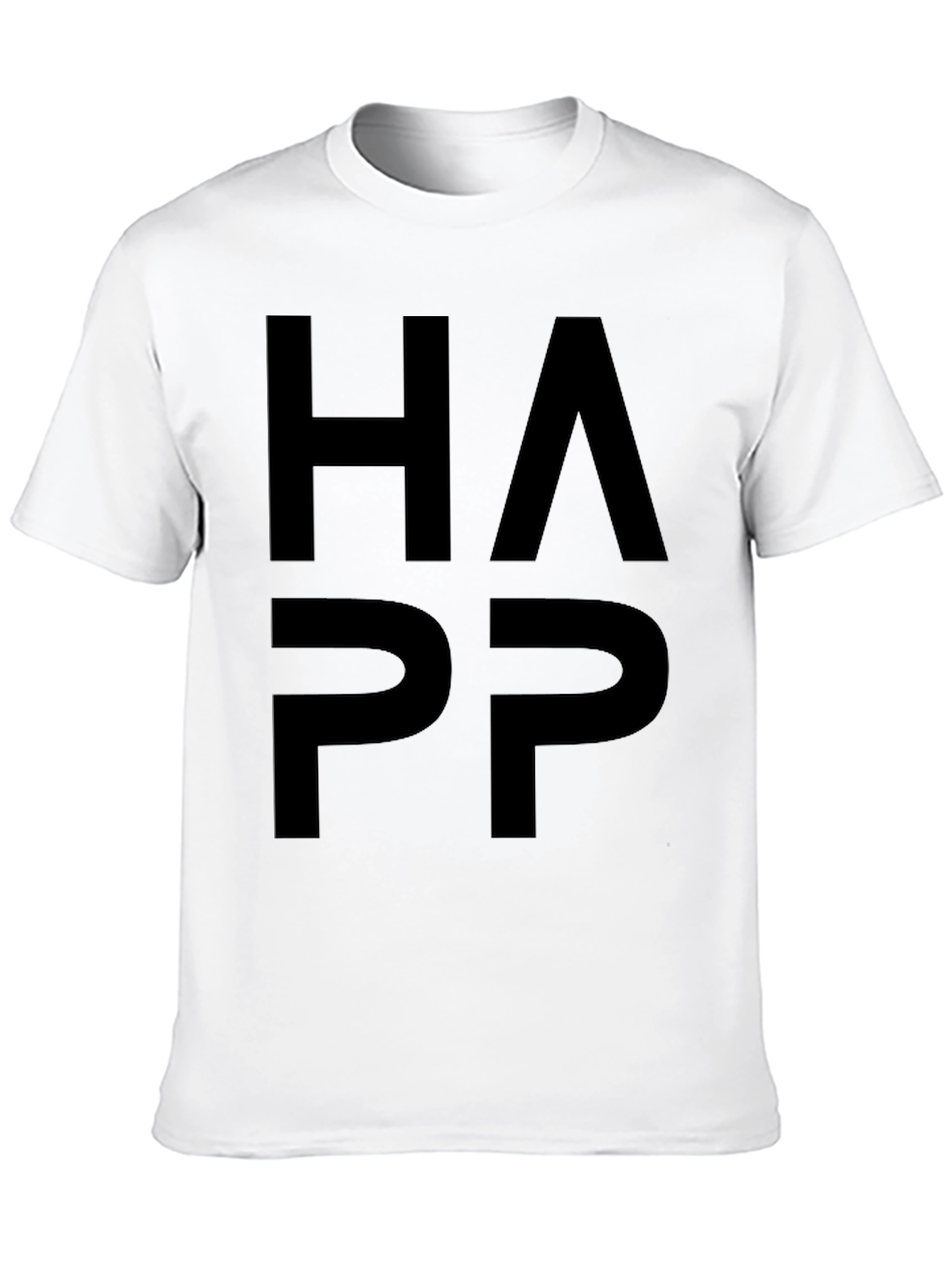 HAPP Black Graphic Tee - Casual Style
