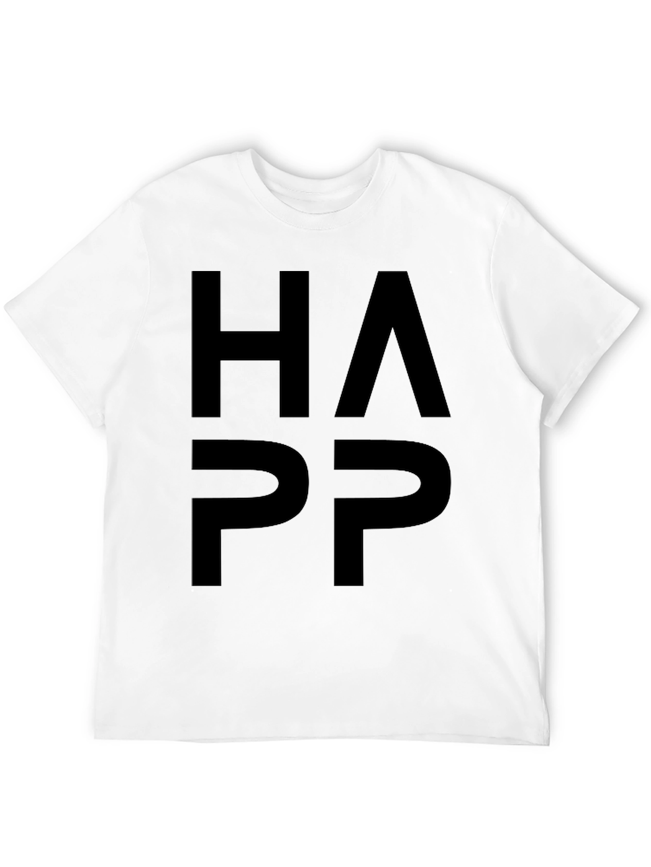 HAPP Black Graphic Tee - Casual Style