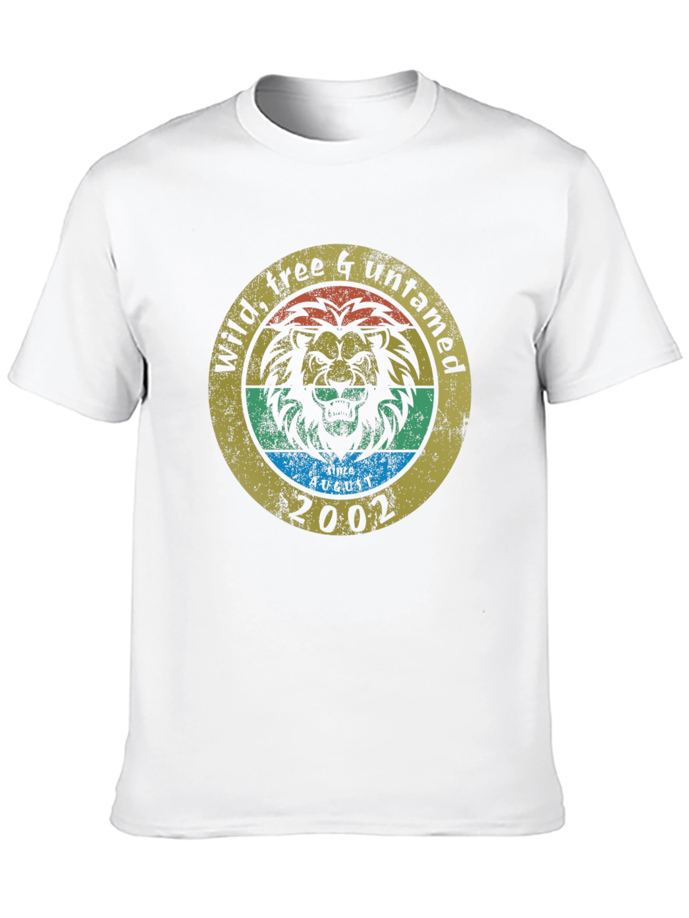 Wild Lion Graphic Tee - Free & Untamed 2002