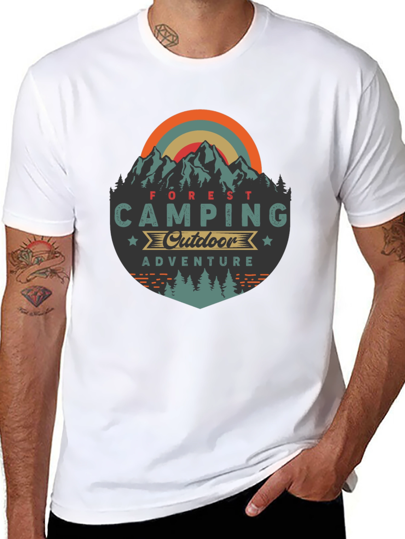 Camping Outdoor Adventure Graphic Tee