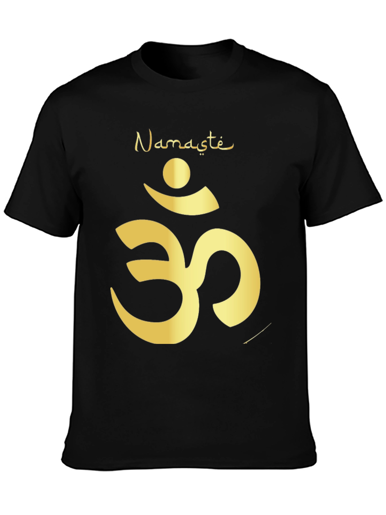 Namaste Om Symbol Black T-Shirt