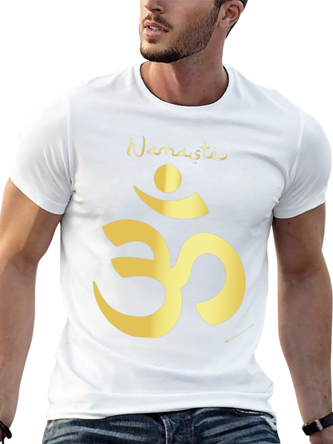 Namaste Om Symbol Black T-Shirt