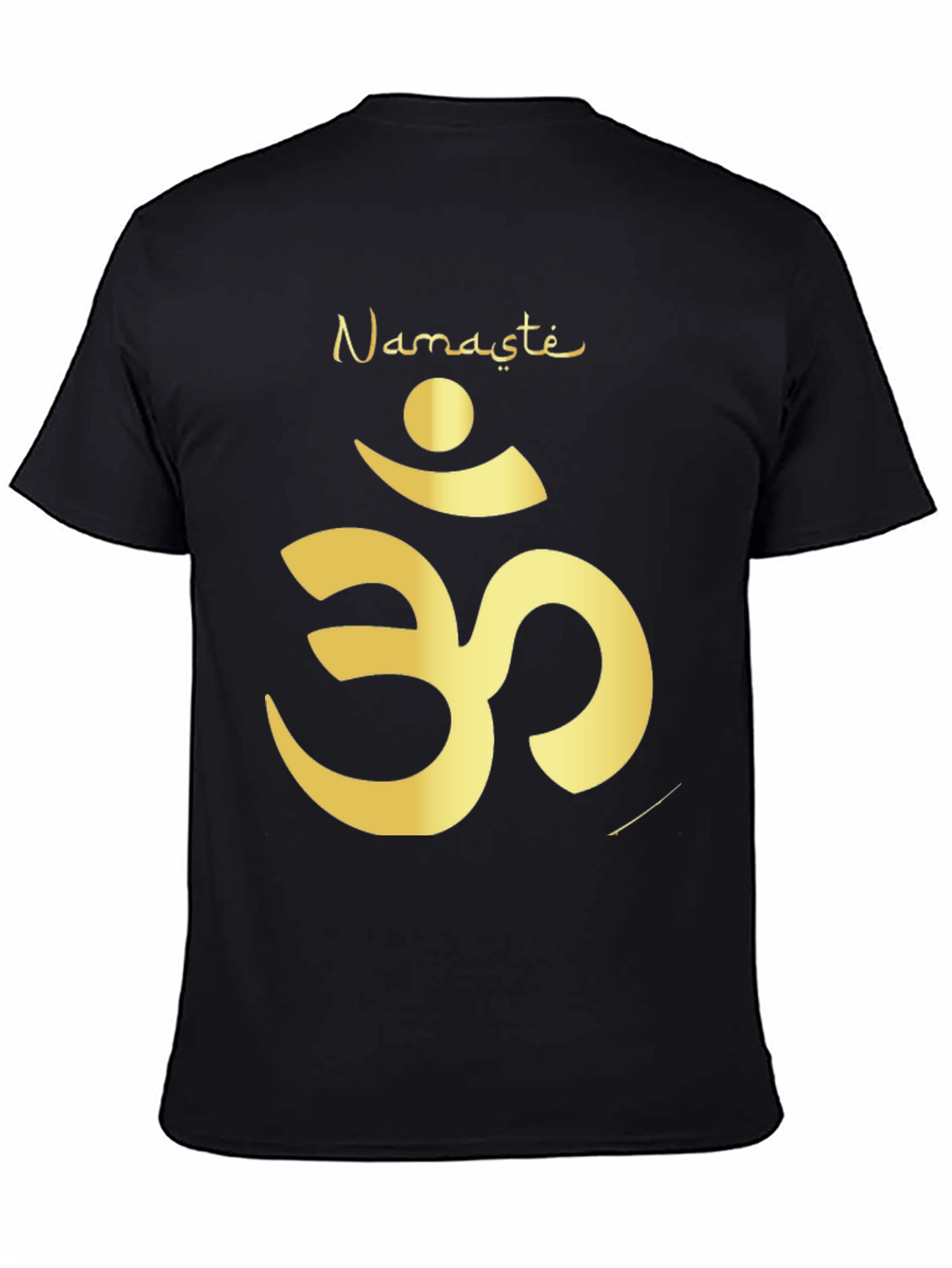 Namaste Om Symbol Black T-Shirt
