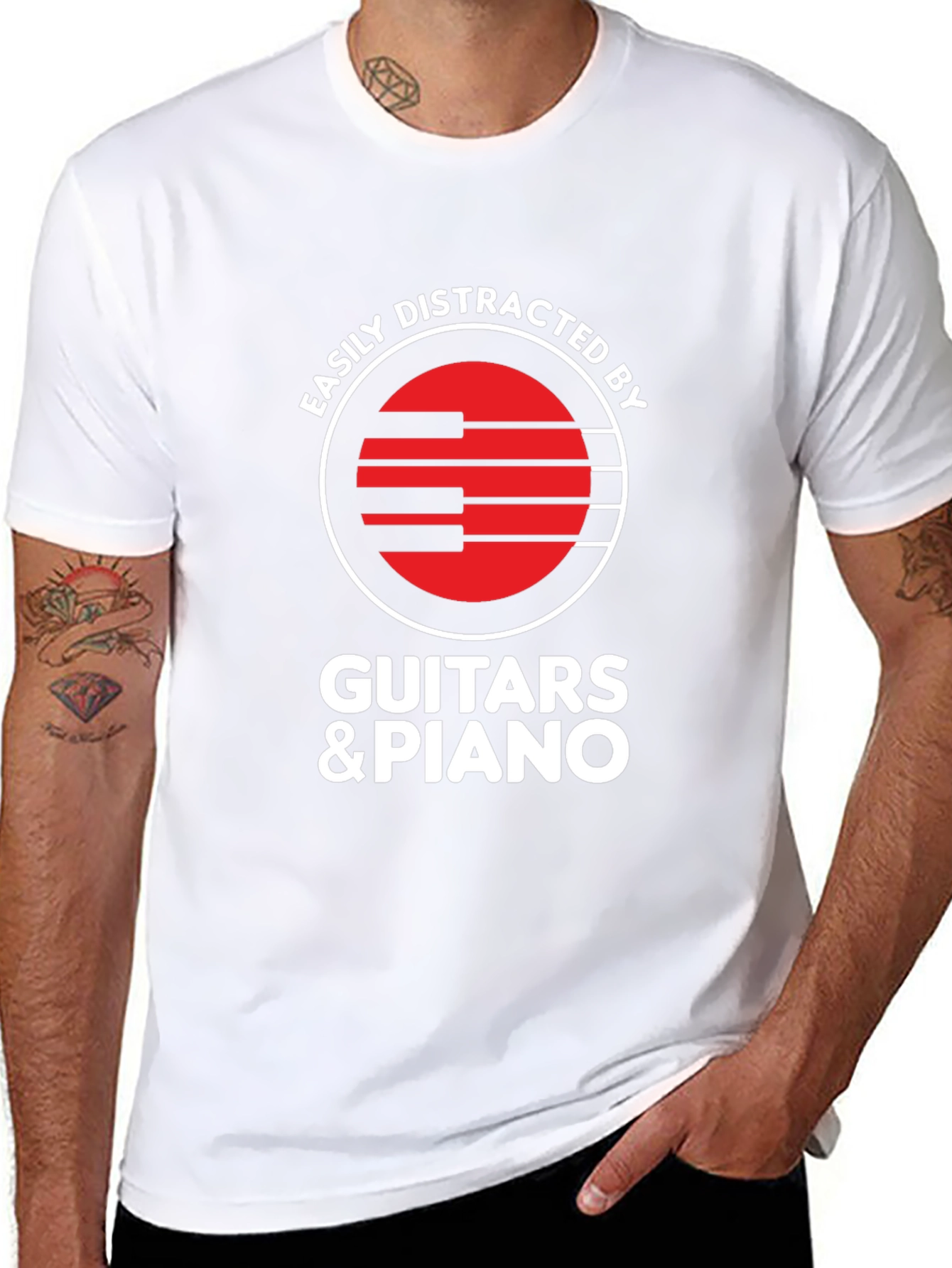 Easily Distracted By Guitars & Piano T-Shirt