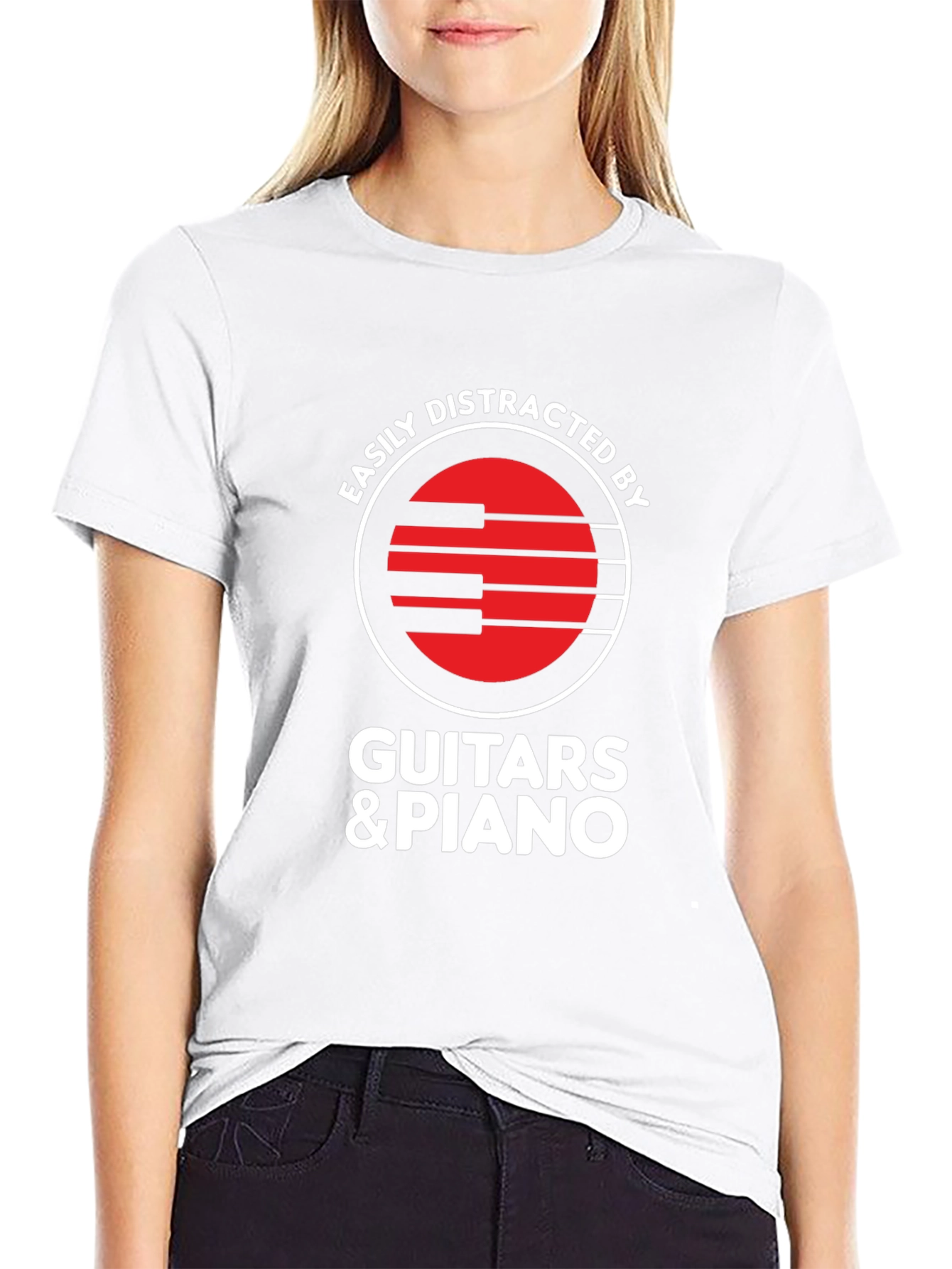 Easily Distracted By Guitars & Piano T-Shirt