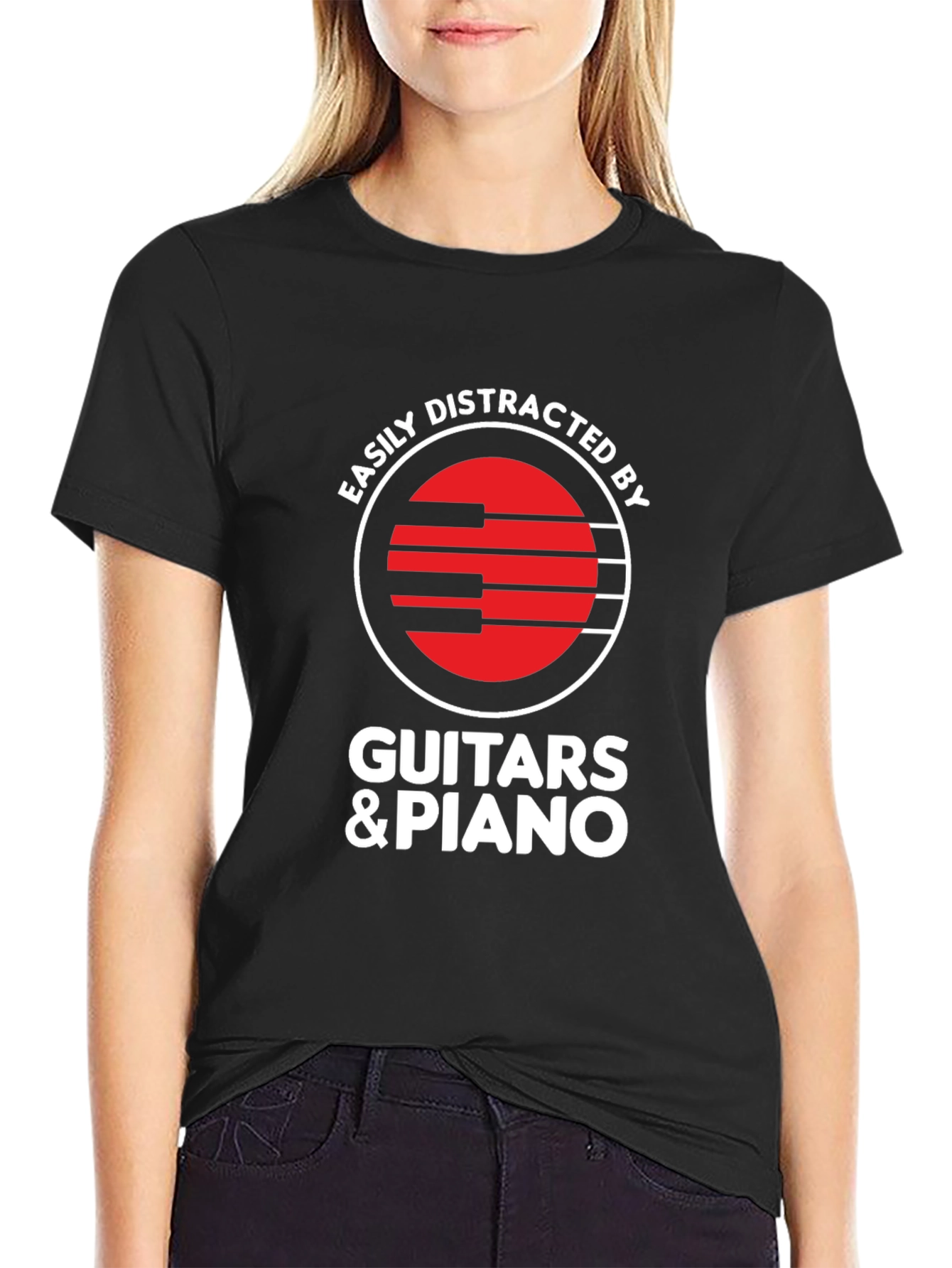 Easily Distracted By Guitars & Piano T-Shirt