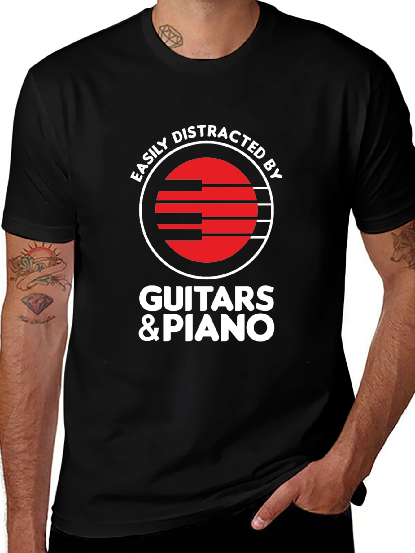 Easily Distracted By Guitars & Piano T-Shirt