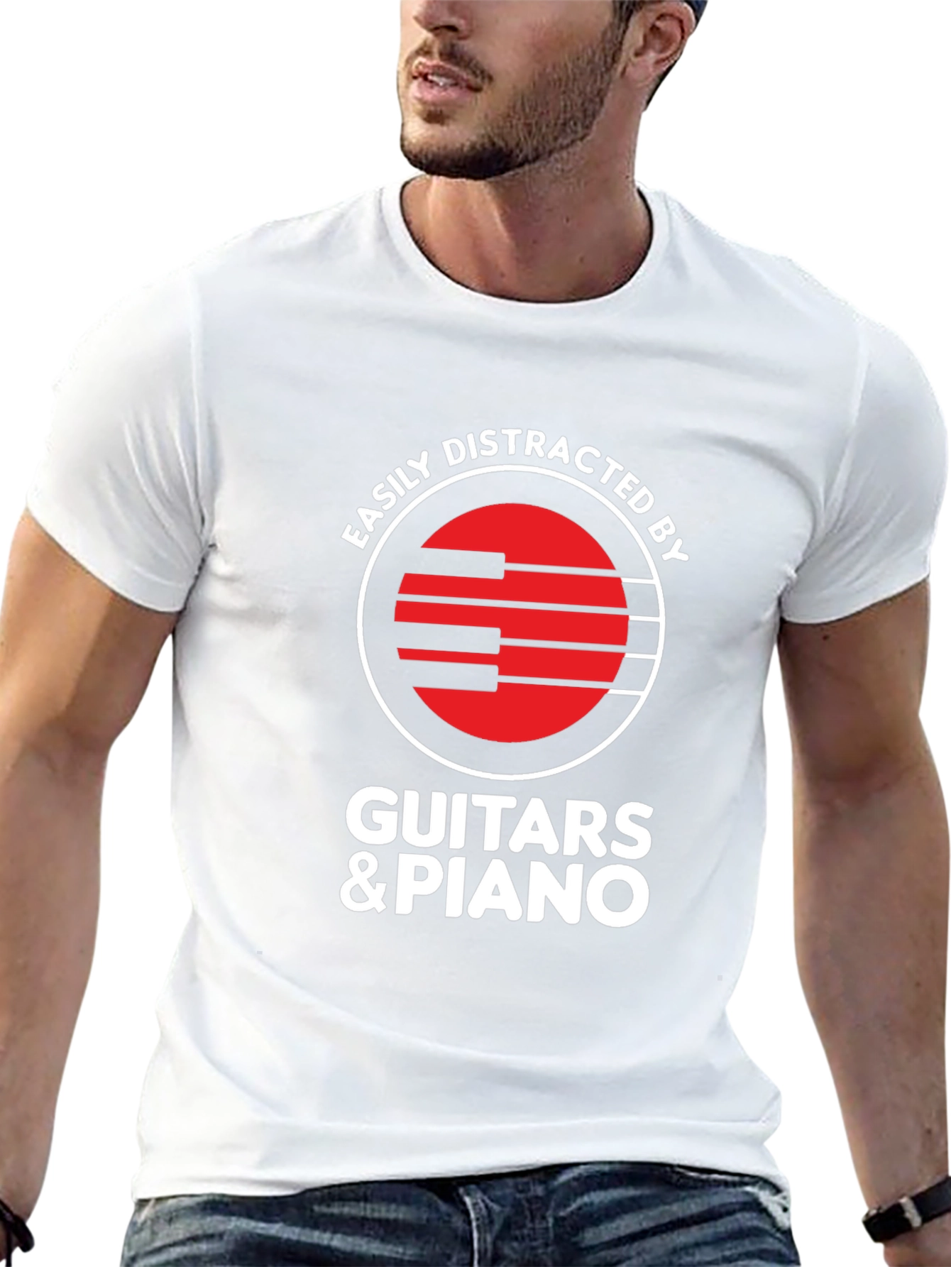 Easily Distracted By Guitars & Piano T-Shirt