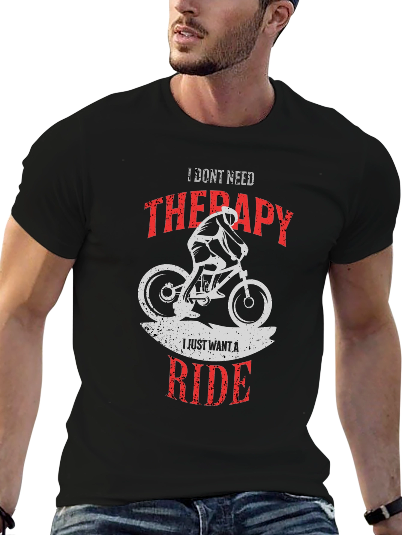 Therapy Ride Mountain Bike Graphic T-Shirt