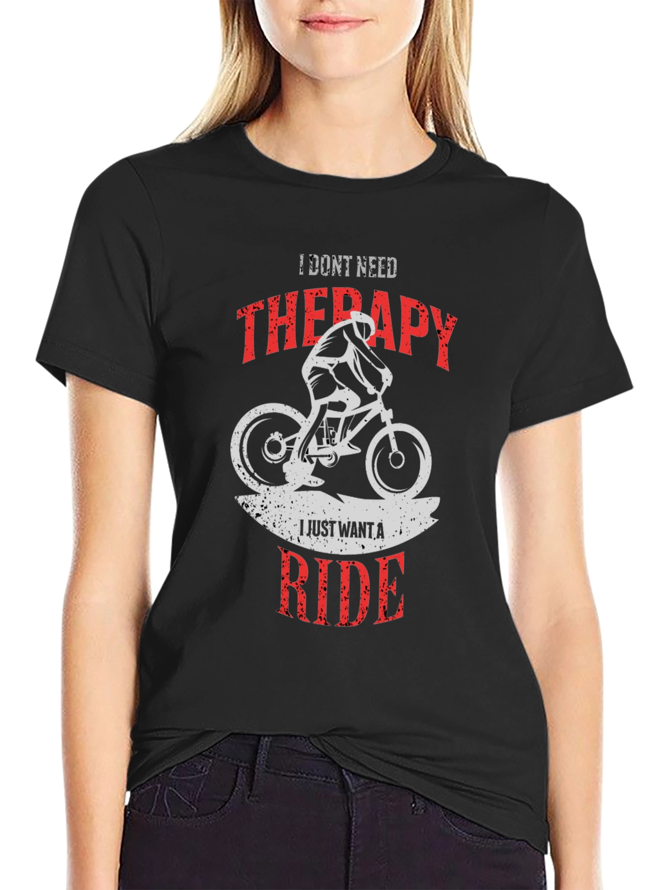 Therapy Ride Mountain Bike Graphic T-Shirt