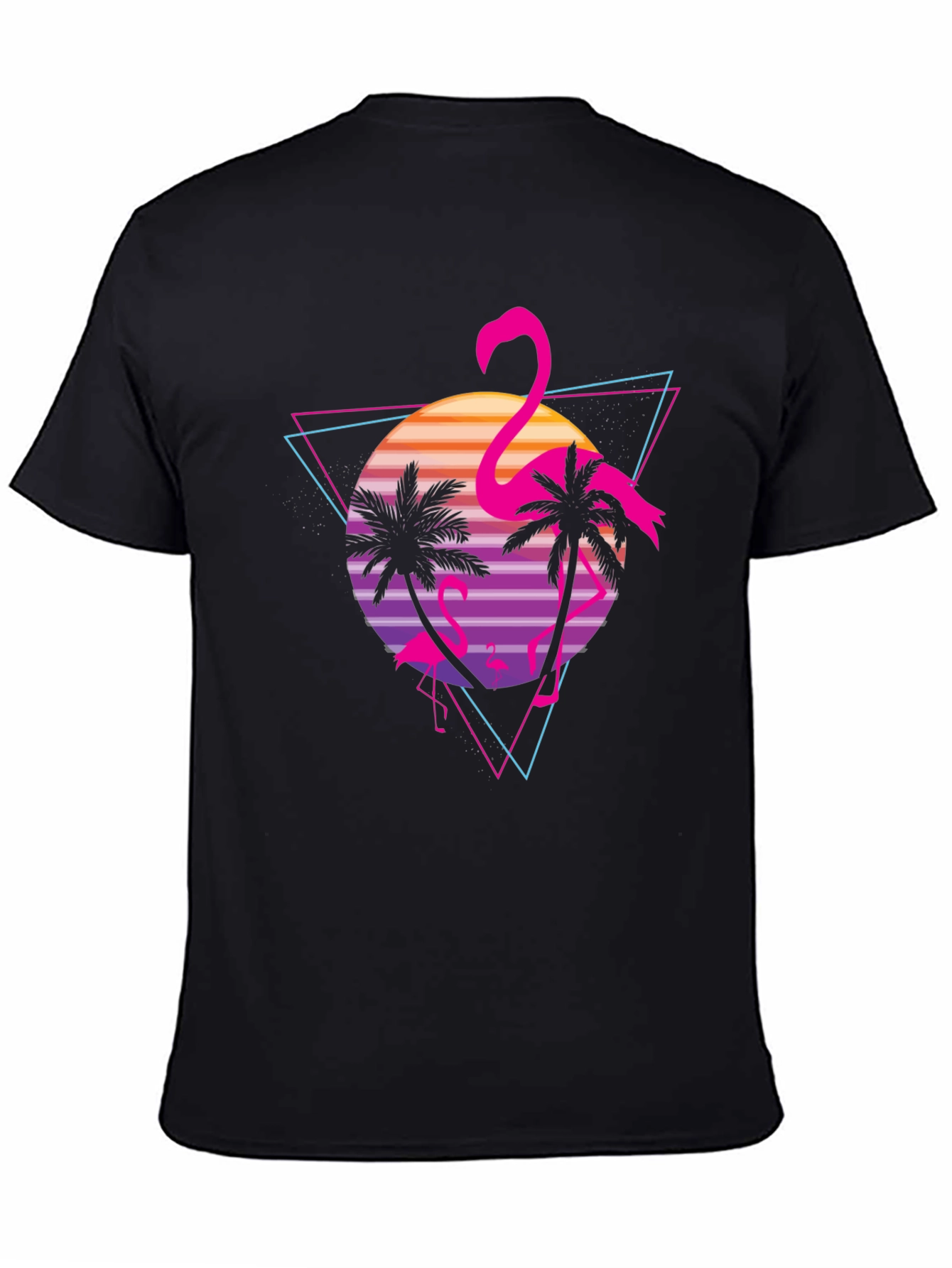 Retro Flamingo Graphic T-Shirt - Tropical Vibes