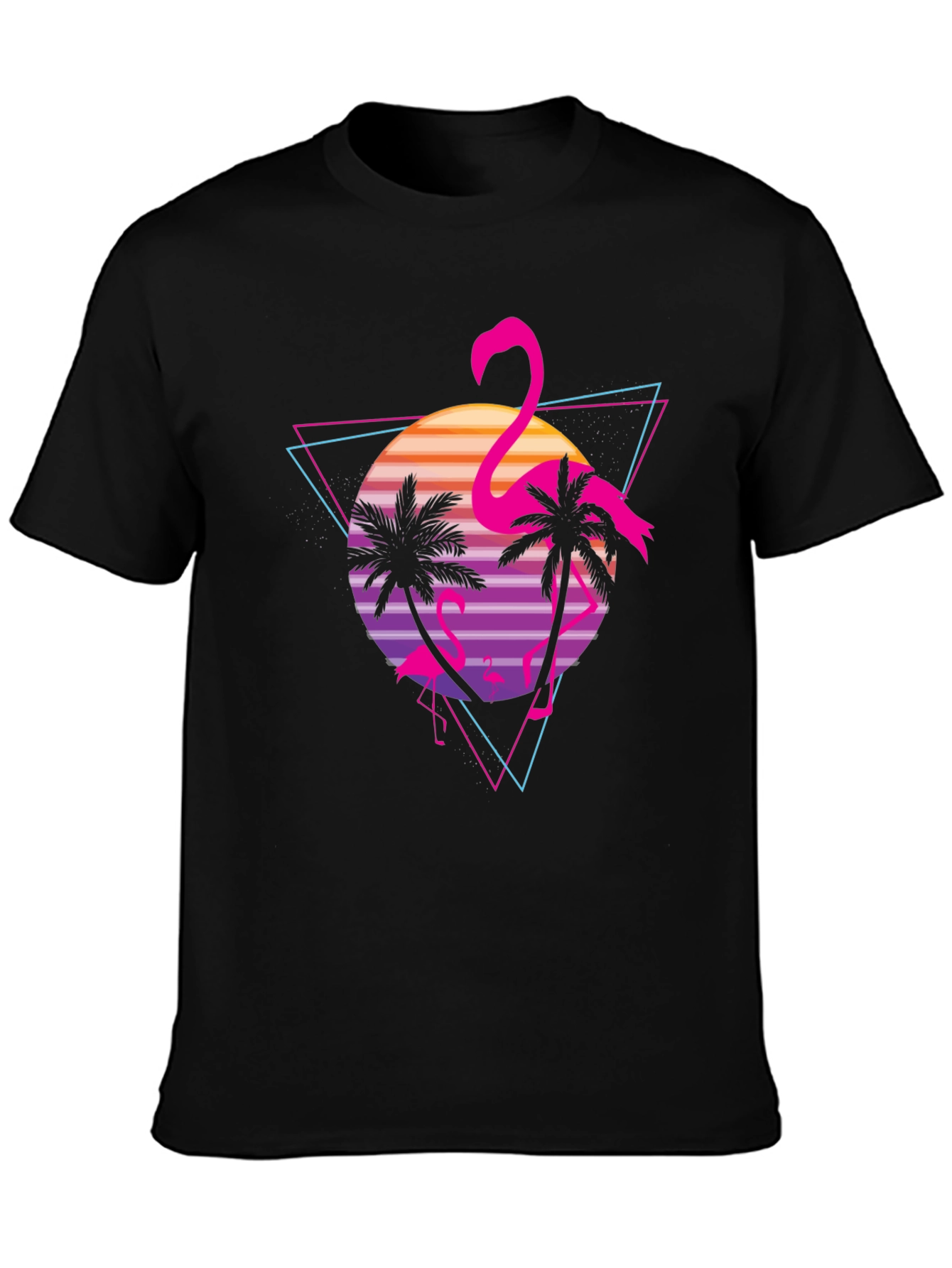 Retro Flamingo Graphic T-Shirt - Tropical Vibes