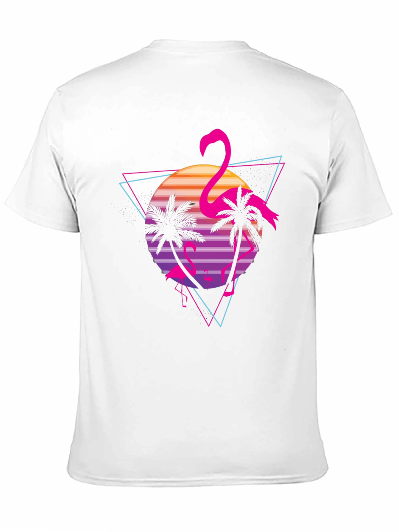 Retro Flamingo Graphic T-Shirt - Tropical Vibes