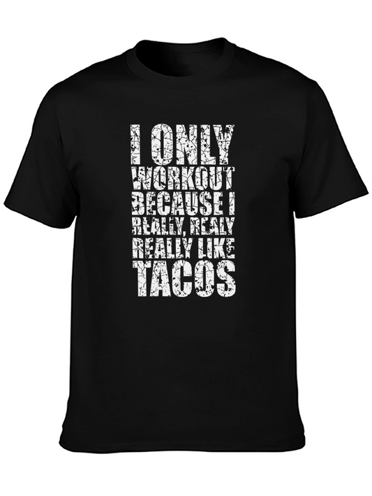 Funny Workout Taco Graphic T-Shirt