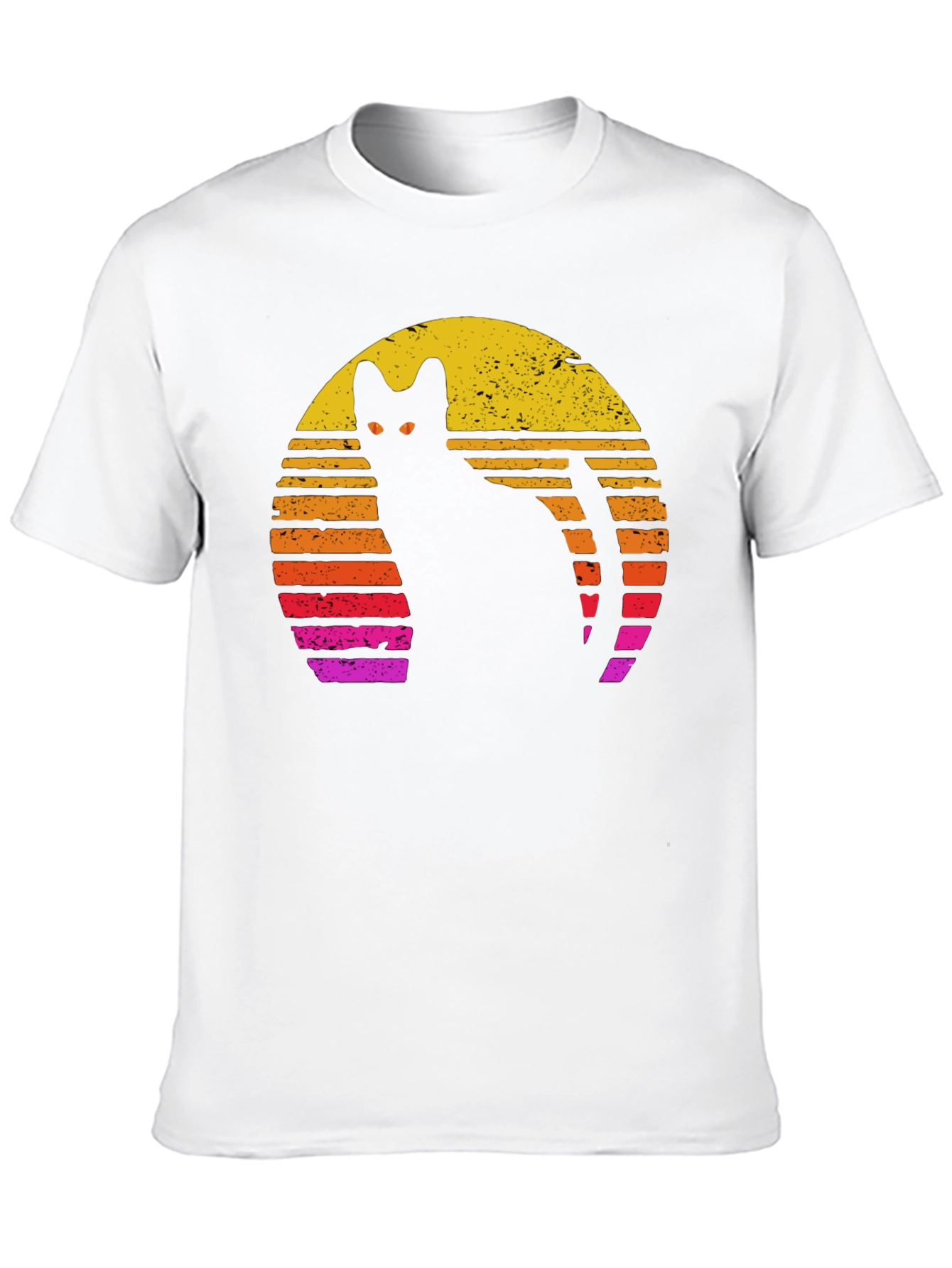 Retro Cat Silhouette T-Shirt