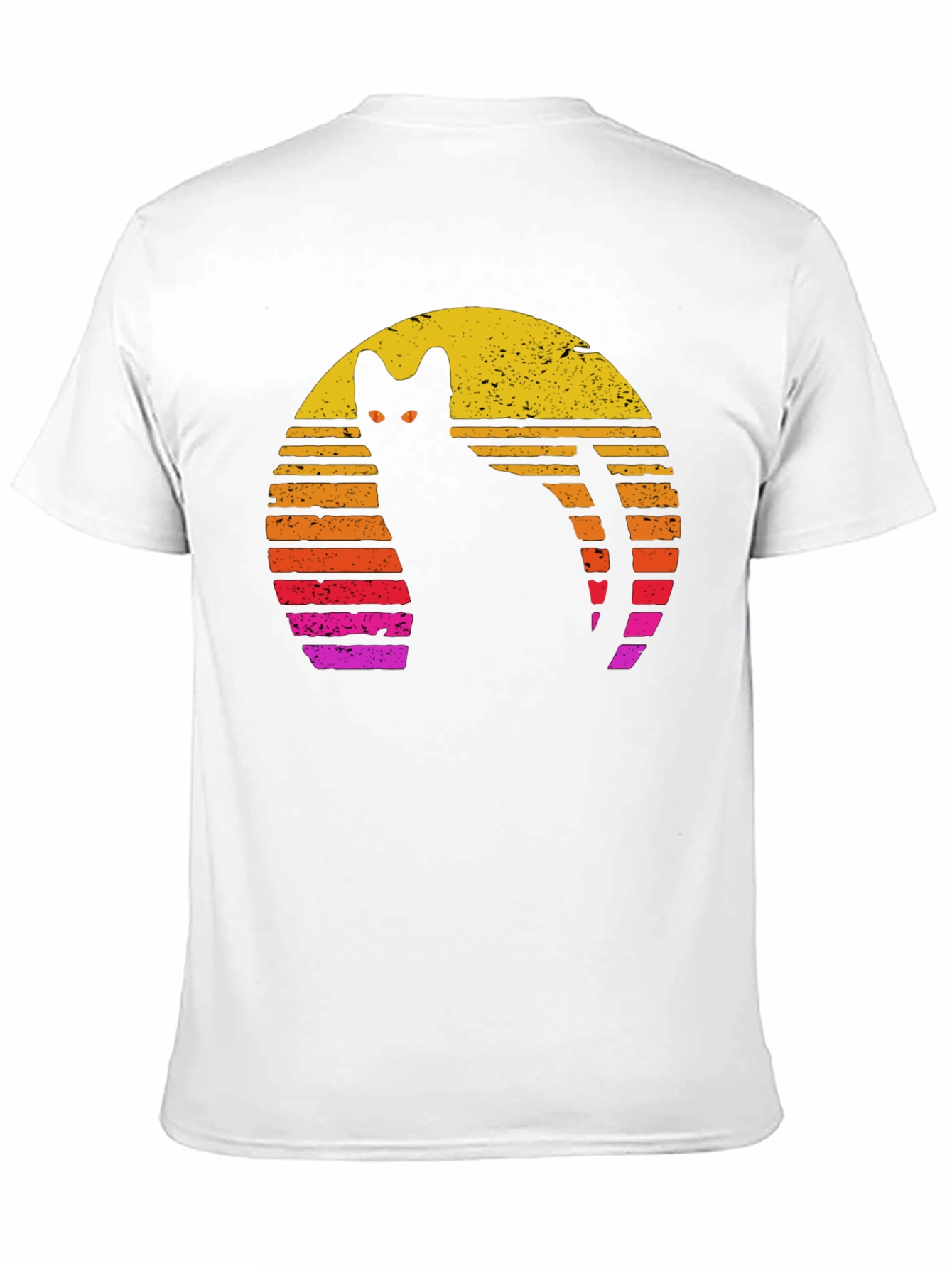 Retro Cat Silhouette T-Shirt